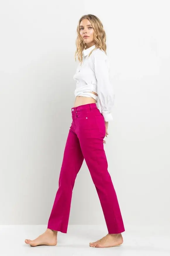 High Rise Straight Pants