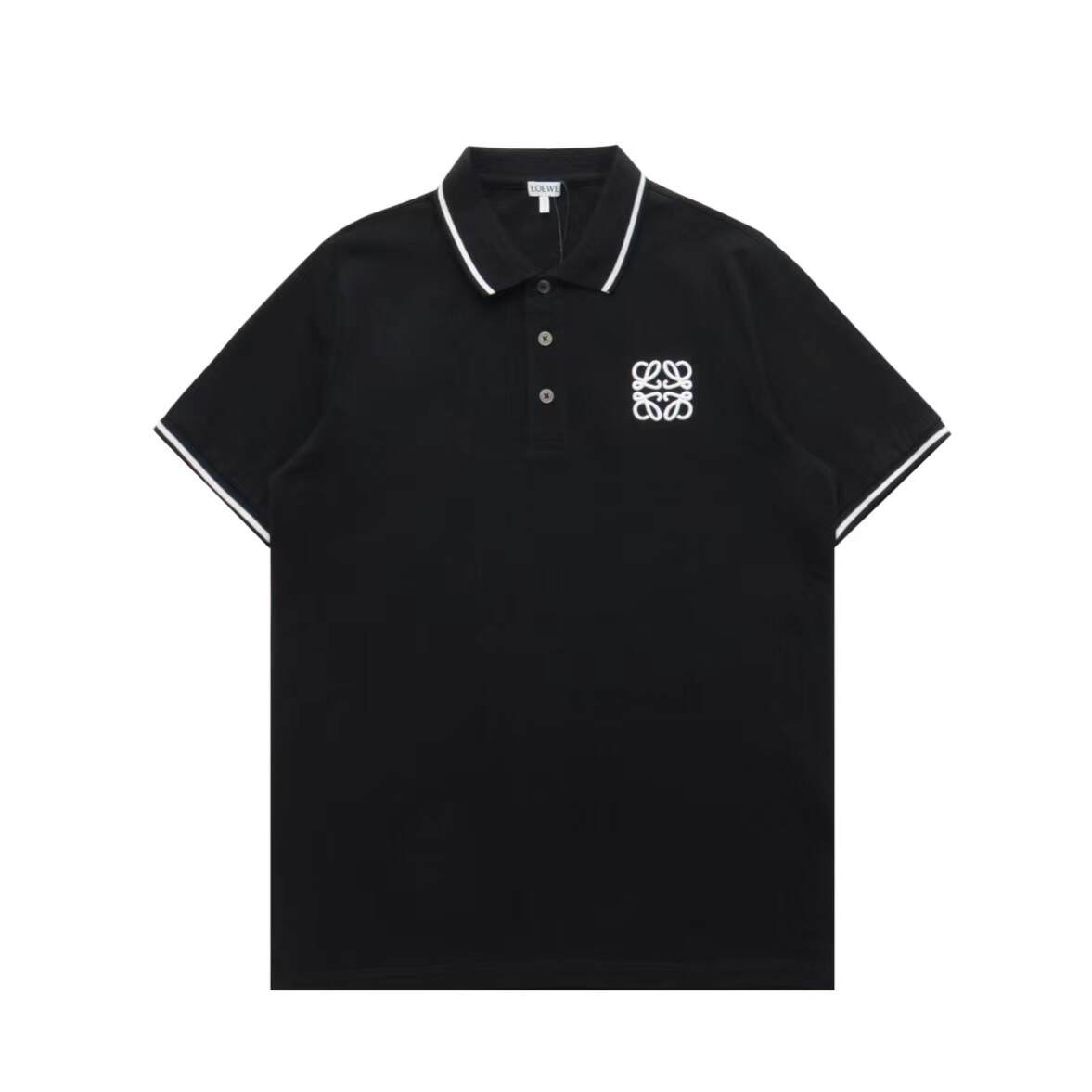 【LOEWE 公式旗艦店】（ロエベ）2025春夏新作刺繡半袖ポロシャツ半袖Tシャツ