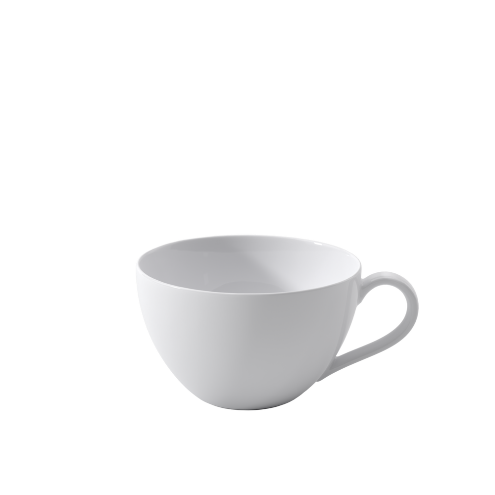 Anmut Cappuccino cup - White, 9.5 oz, Premium Bone Porcelain