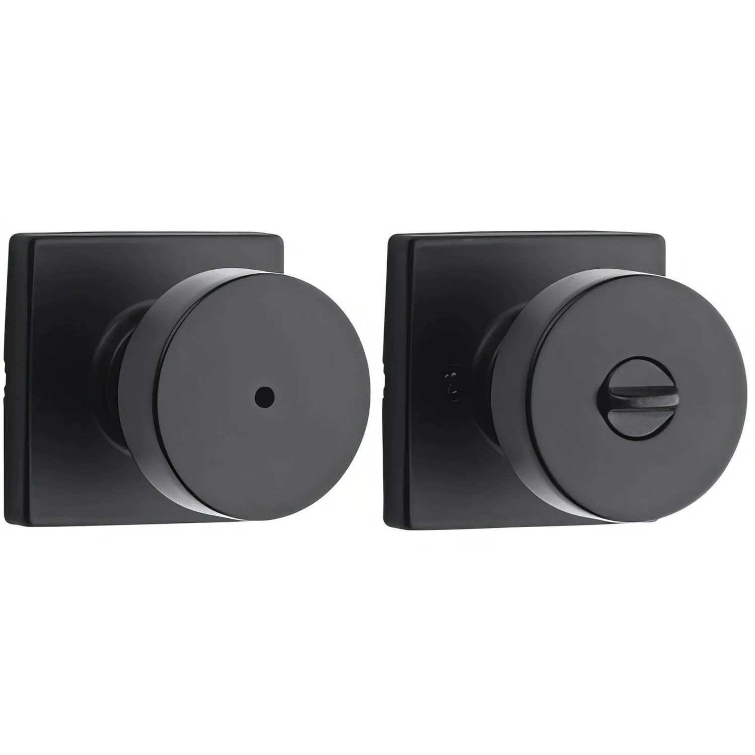 Kwikset 730PSKSQT Pismo Privacy Door Knob with Square Rose - TA Screen Specialist, Inc.