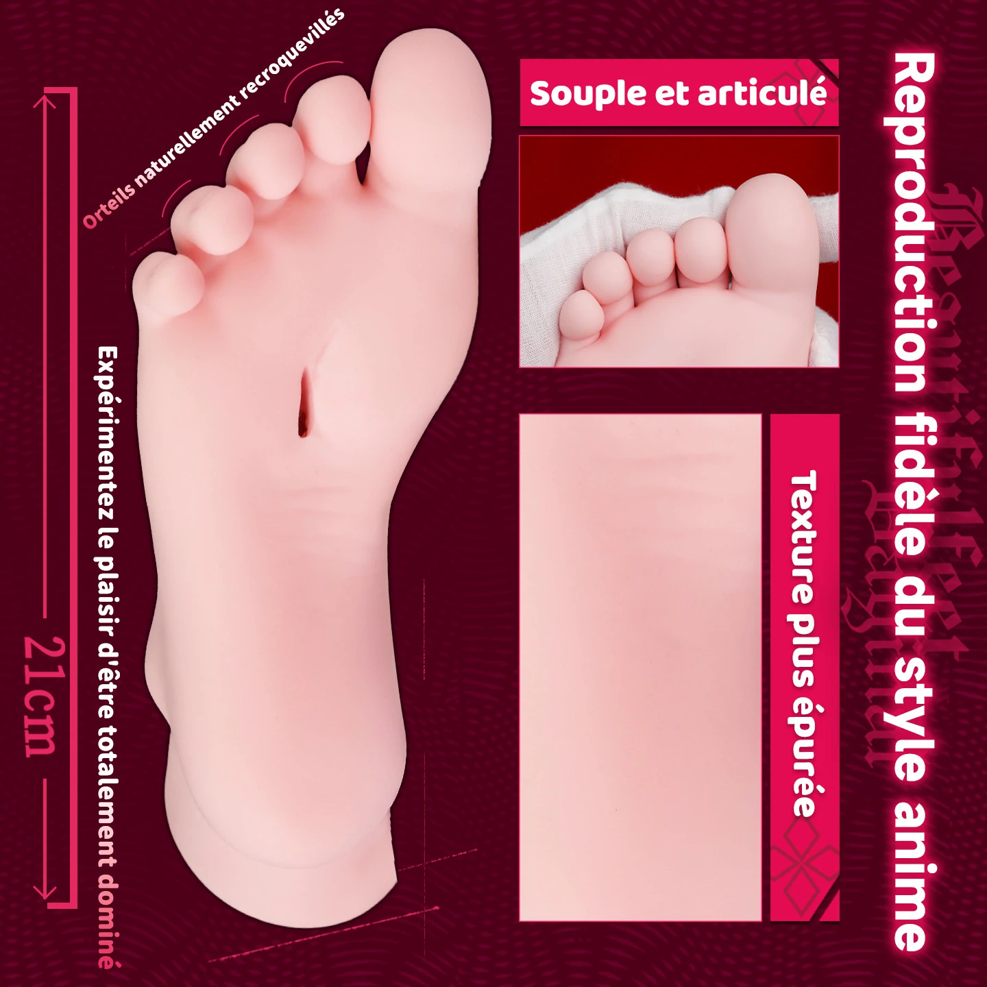 Matériau TPE premium anti-huile, toucher peau douce et non collant.