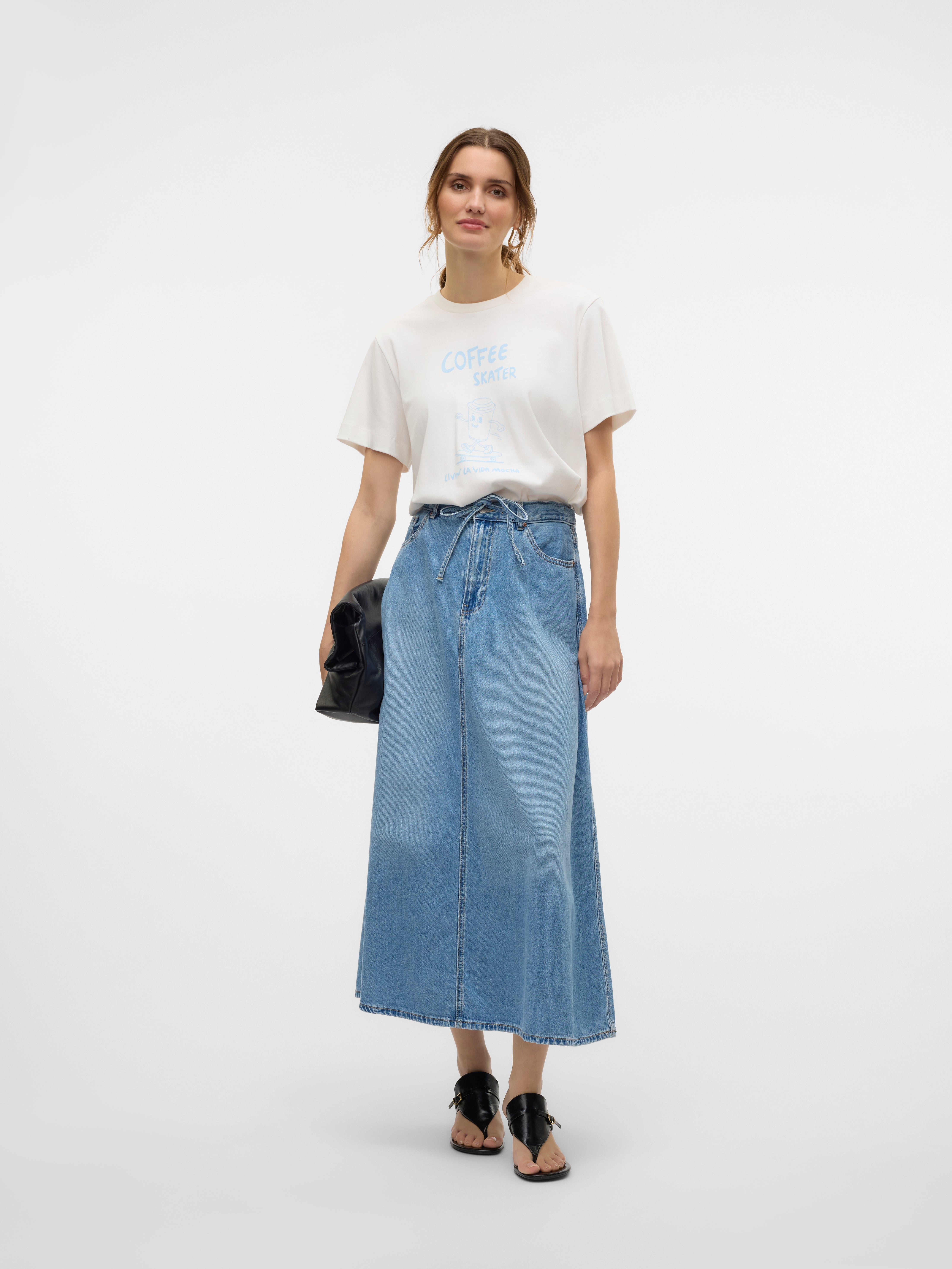 VERO MODA® VMHILLA Mid waist Midi skirt