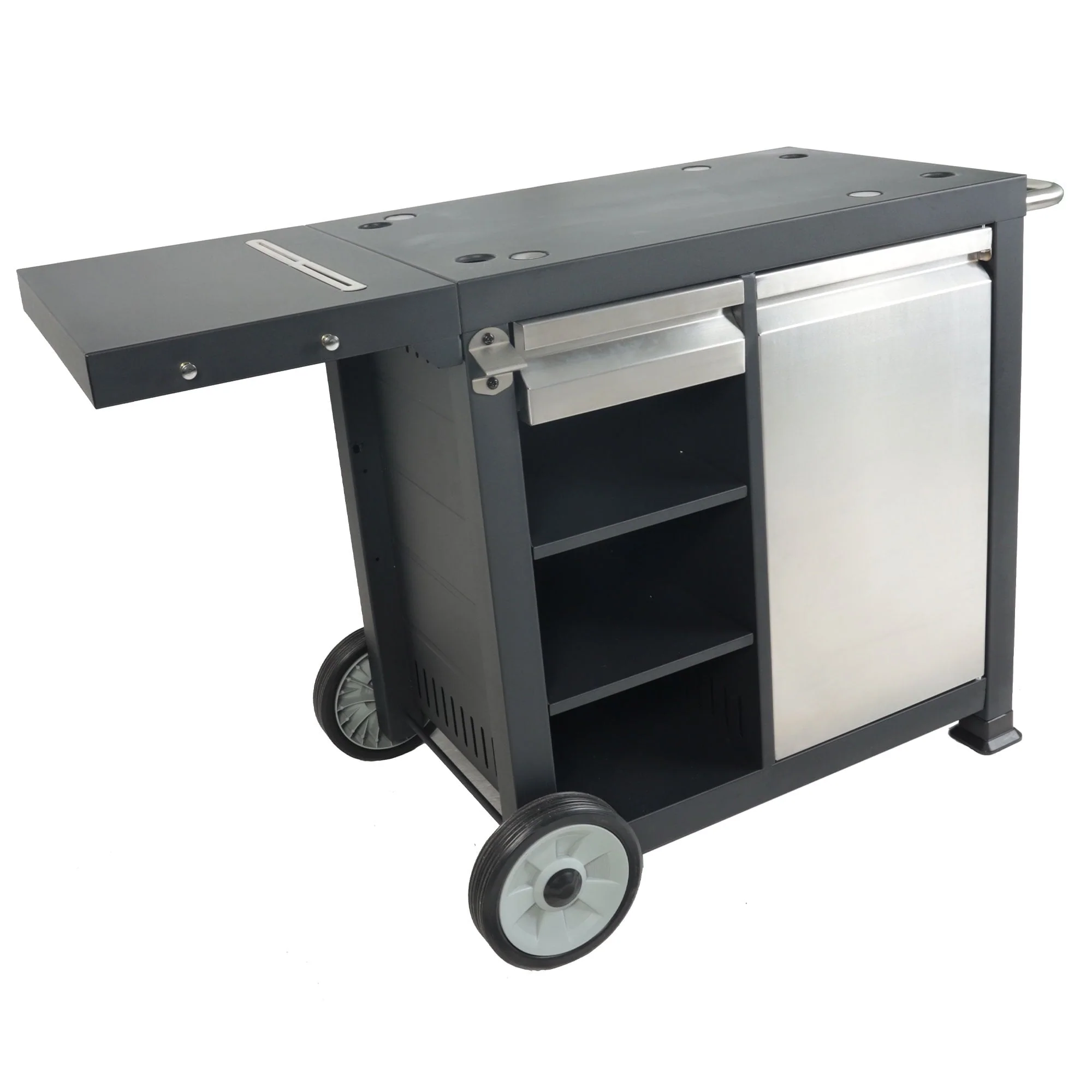 Universal Rolling Prep Cart for Portable Outdoor Griddle and Grills Image 3