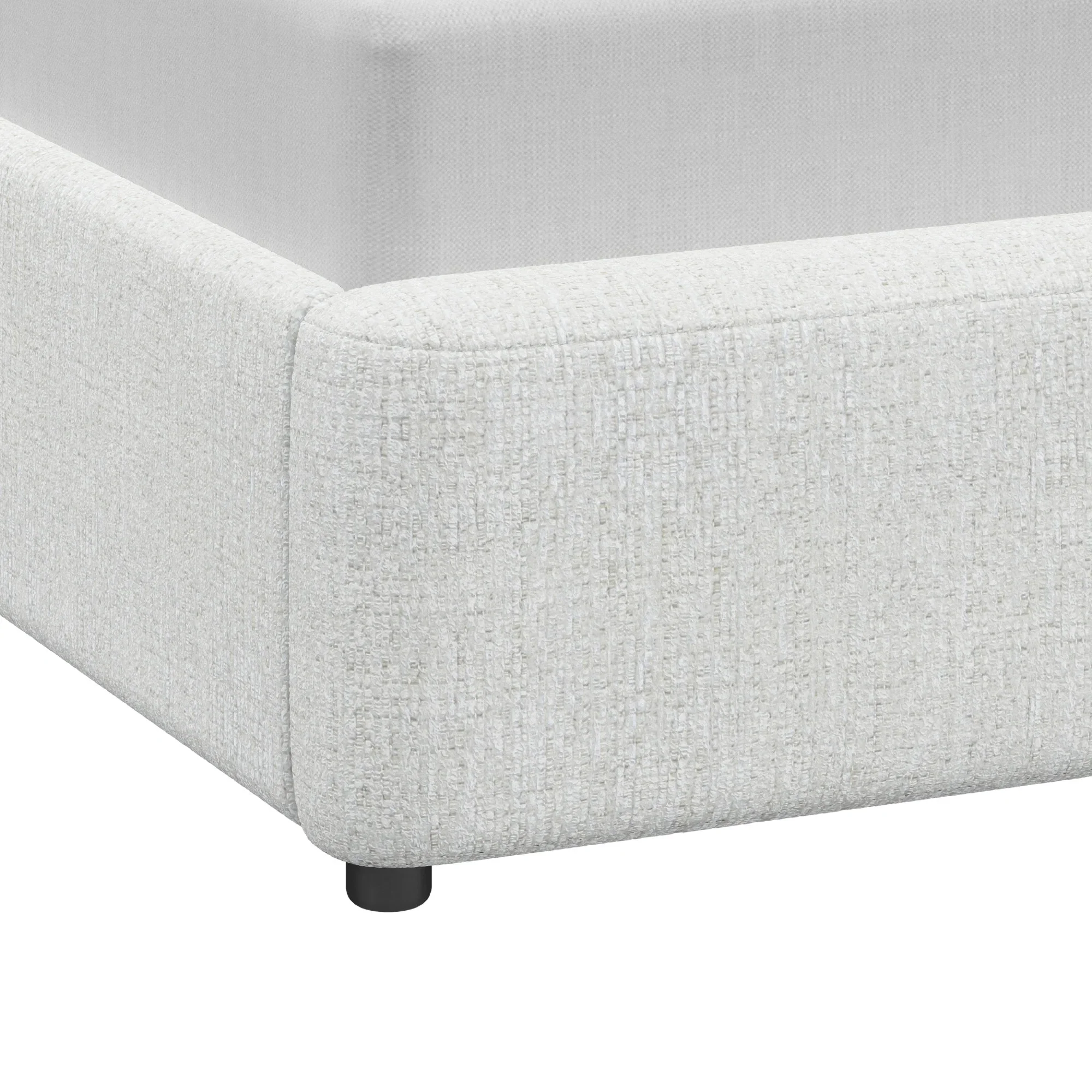 Better Homes & Gardens Juliet King Boucle Platform Bed, Ivory