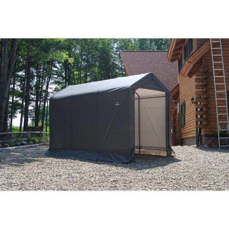Abri de rangement en plastique de 1,83 m de large x 3,05 m de profondeur