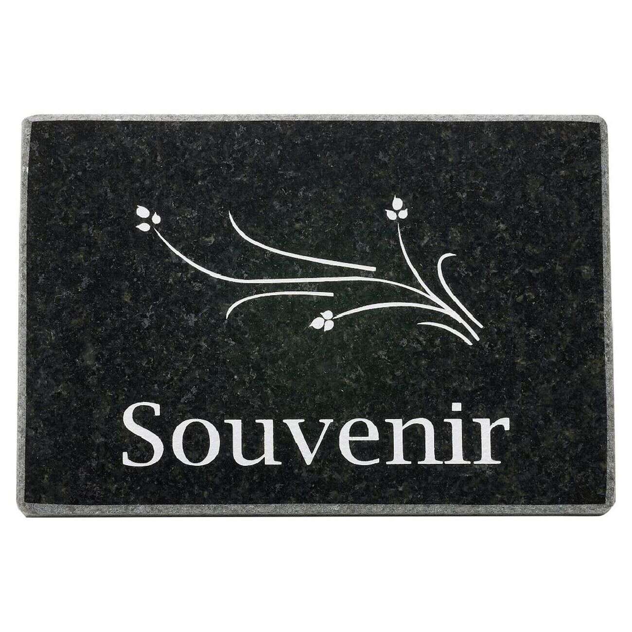 Plaque funéraire souvenir 18x8xH14cm