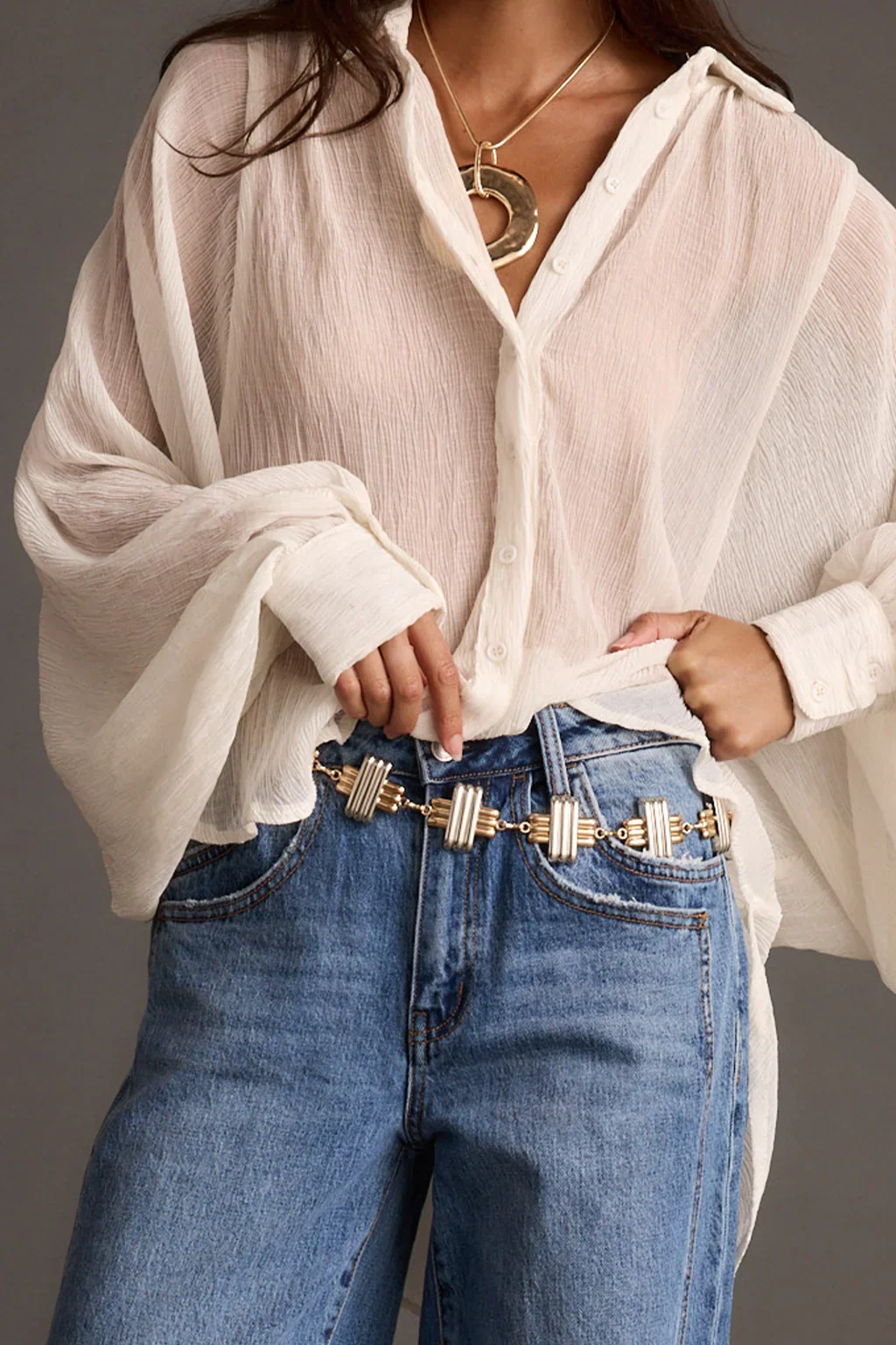 Dessa Mixed Metal Chain Belt