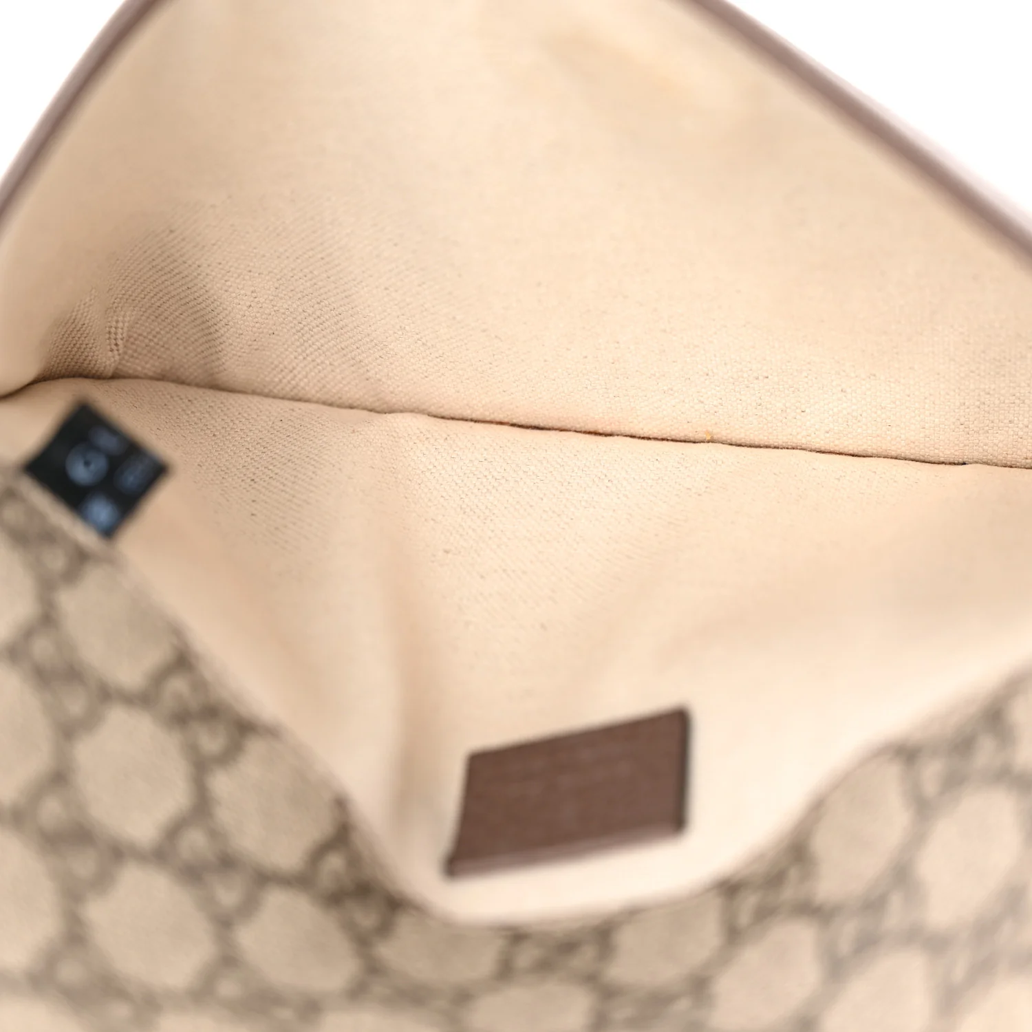 GG Supreme Monogram Neo Vintage Web Belt Bag Brown