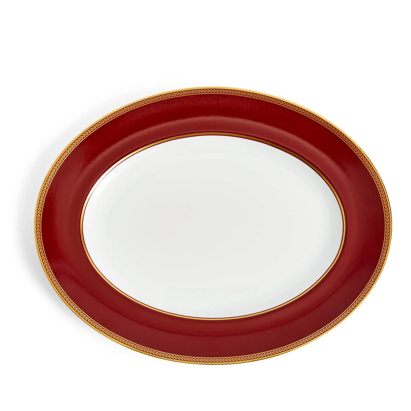 Renaissance Red Oval Platter