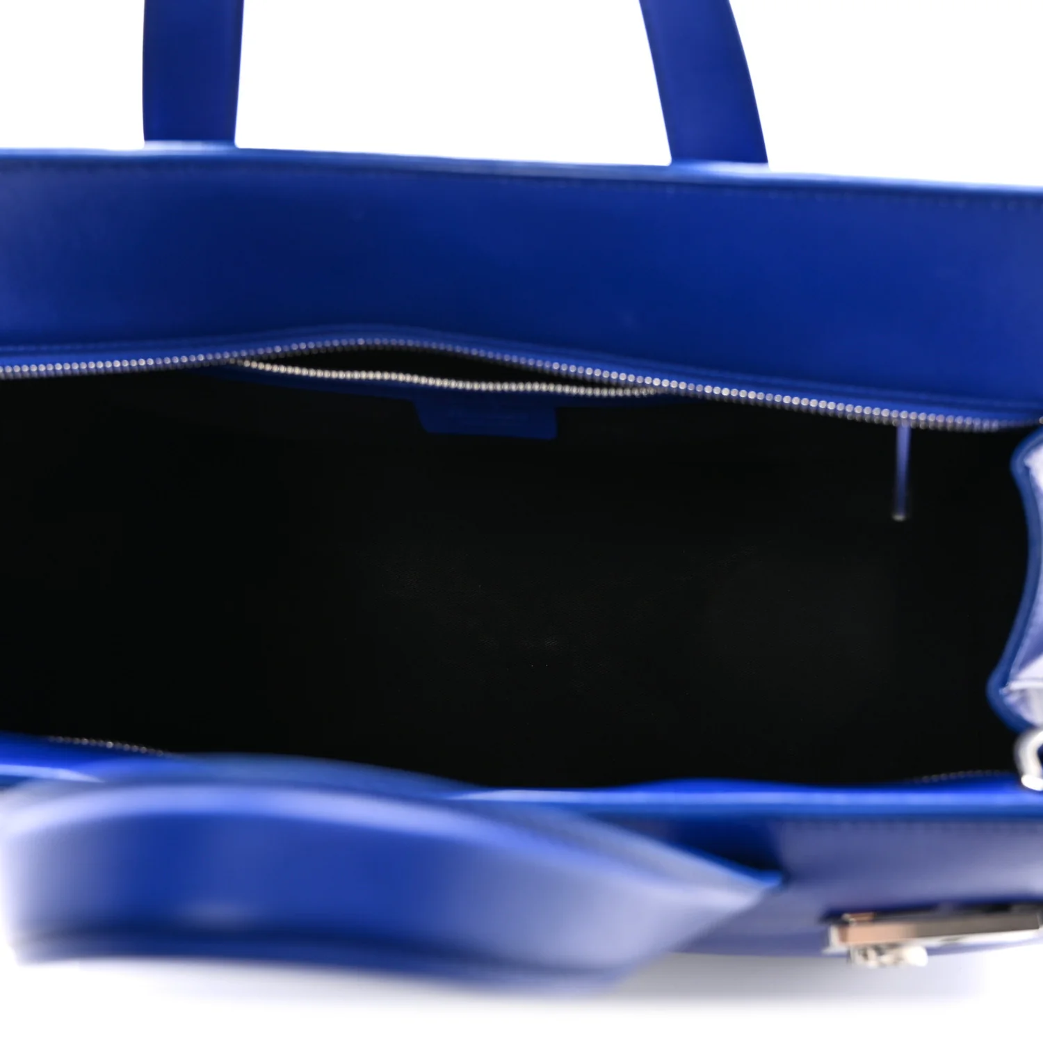 Calfskin Calfskin XL Gancini Buckles Tote Bag Blue