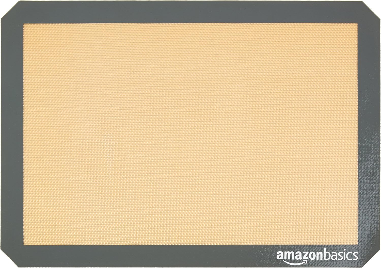 Amazon Basics Silicone Rectangular Baking Mat, Non-Stick, Reusable, Dishwasher Safe, Food Safe, Heat Resistant, 16.5