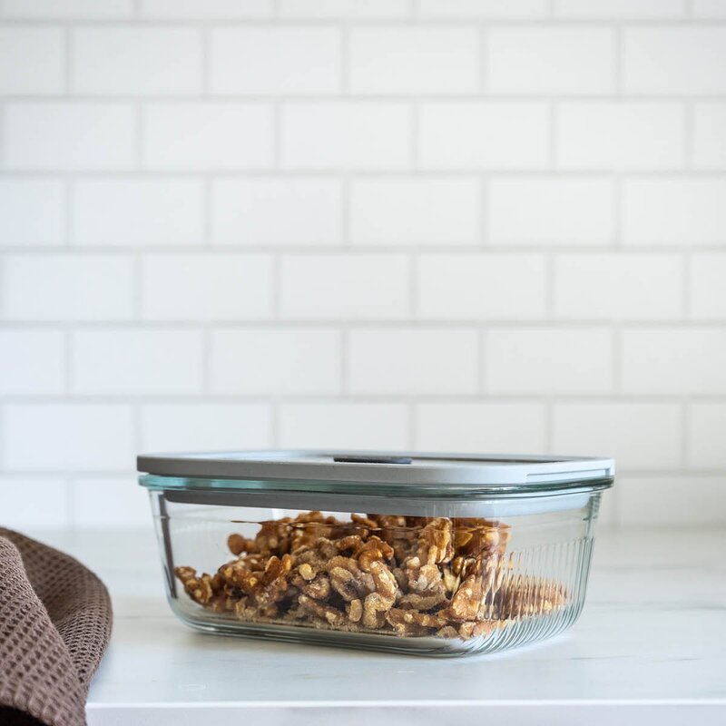 Clear Nest oppbevaringsboks 0,8L klar/lys grå
