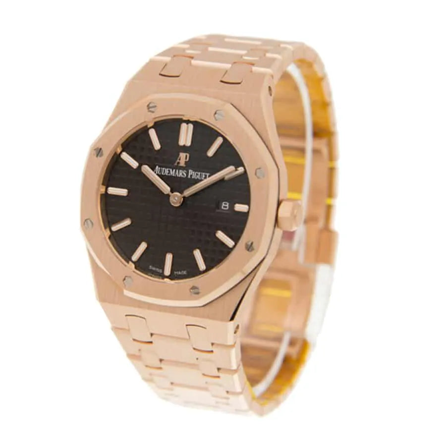 [Super Clone]Audemars piguet Royal Oak Quartz Ladies Rose Gold 33mm Watch