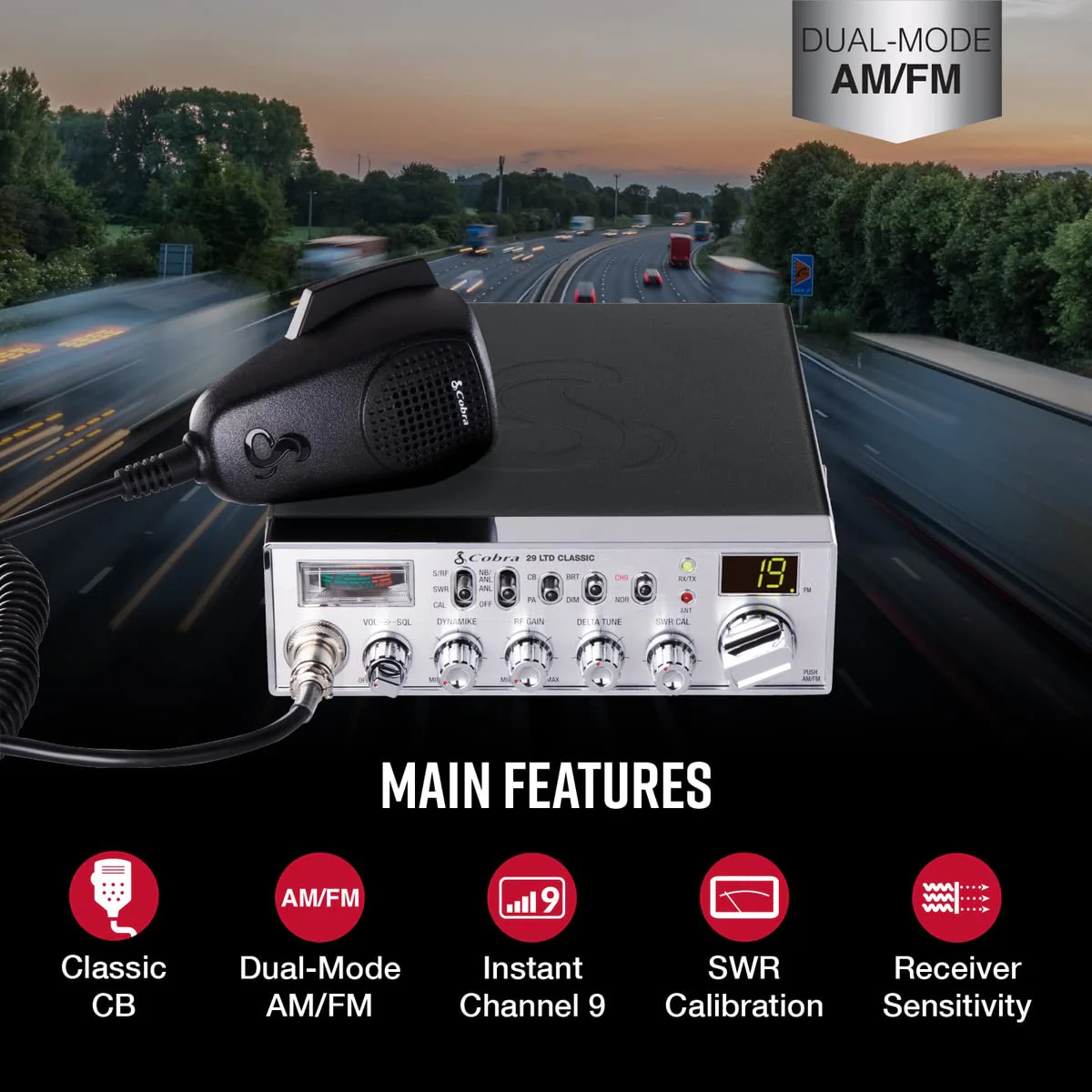 Cobra 29 LTD Classic AM/FM Professional CB Radio
