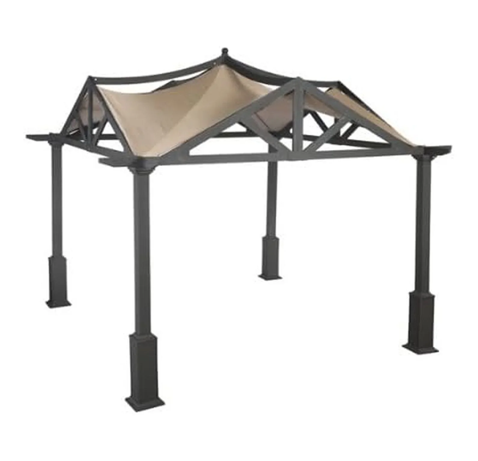 Garden Treasures Pergola Gazebo Replacement Canopy - 10x10 RipLock 500 - Beige - GF-9A037X, GF-12S039B