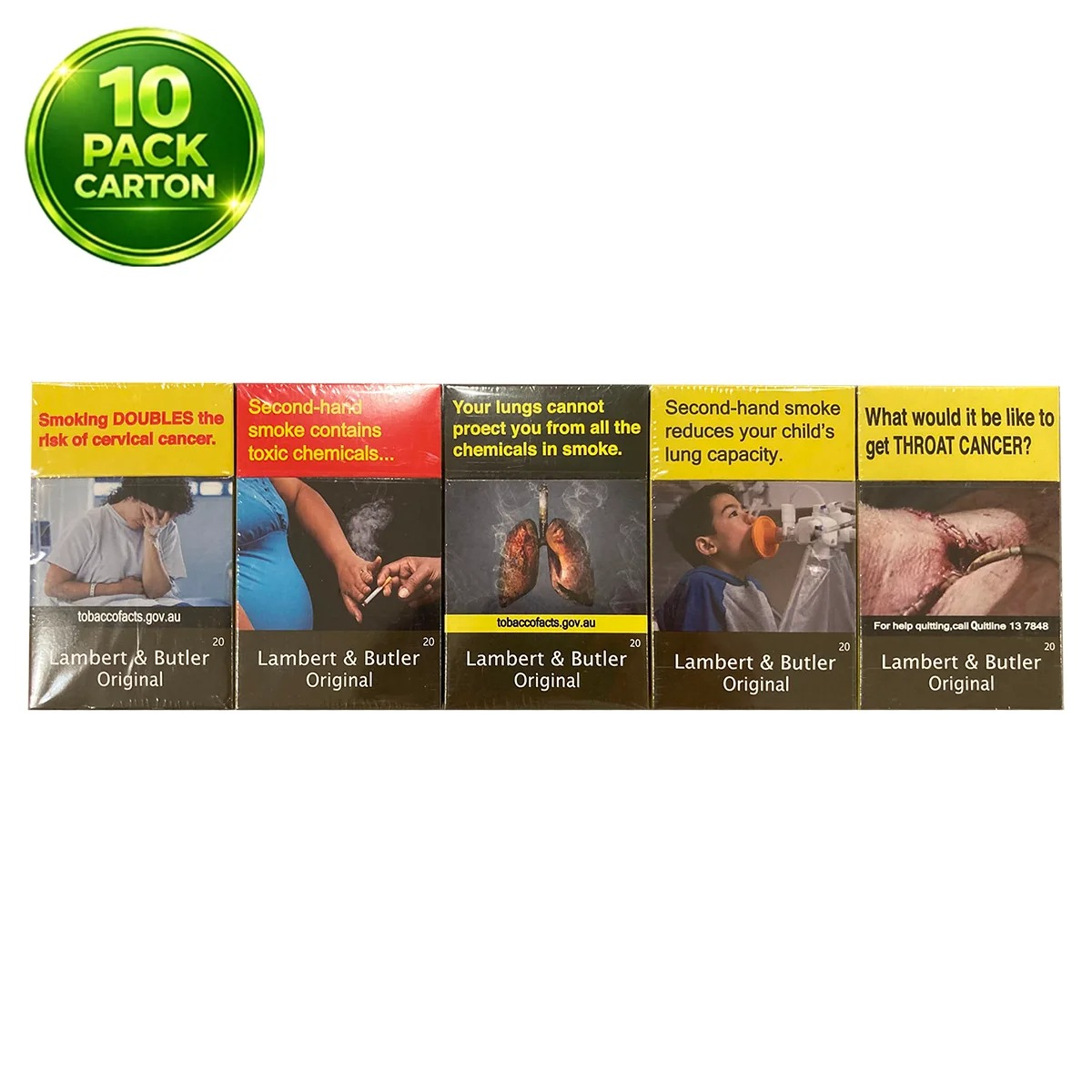 Lambert & Butler Original 20s Cigarettes x 10 Packs /1 Carton