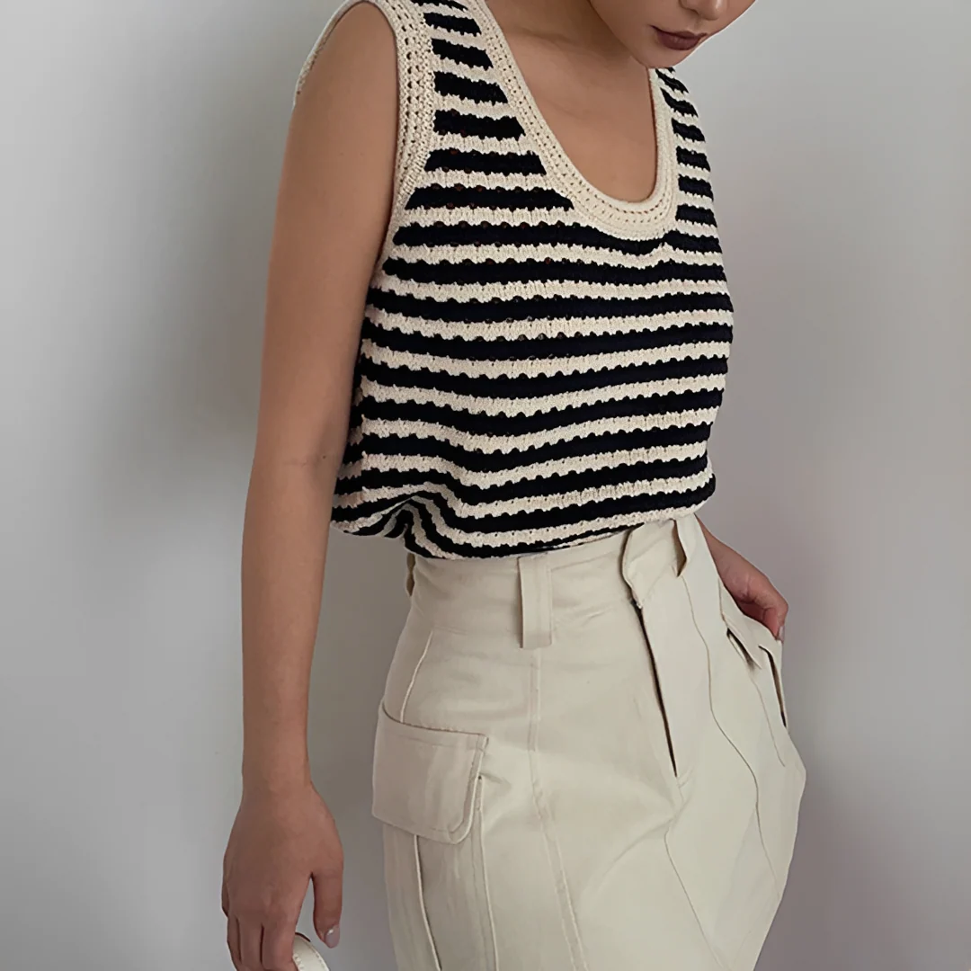Eloise - Cardigan rayé élégant