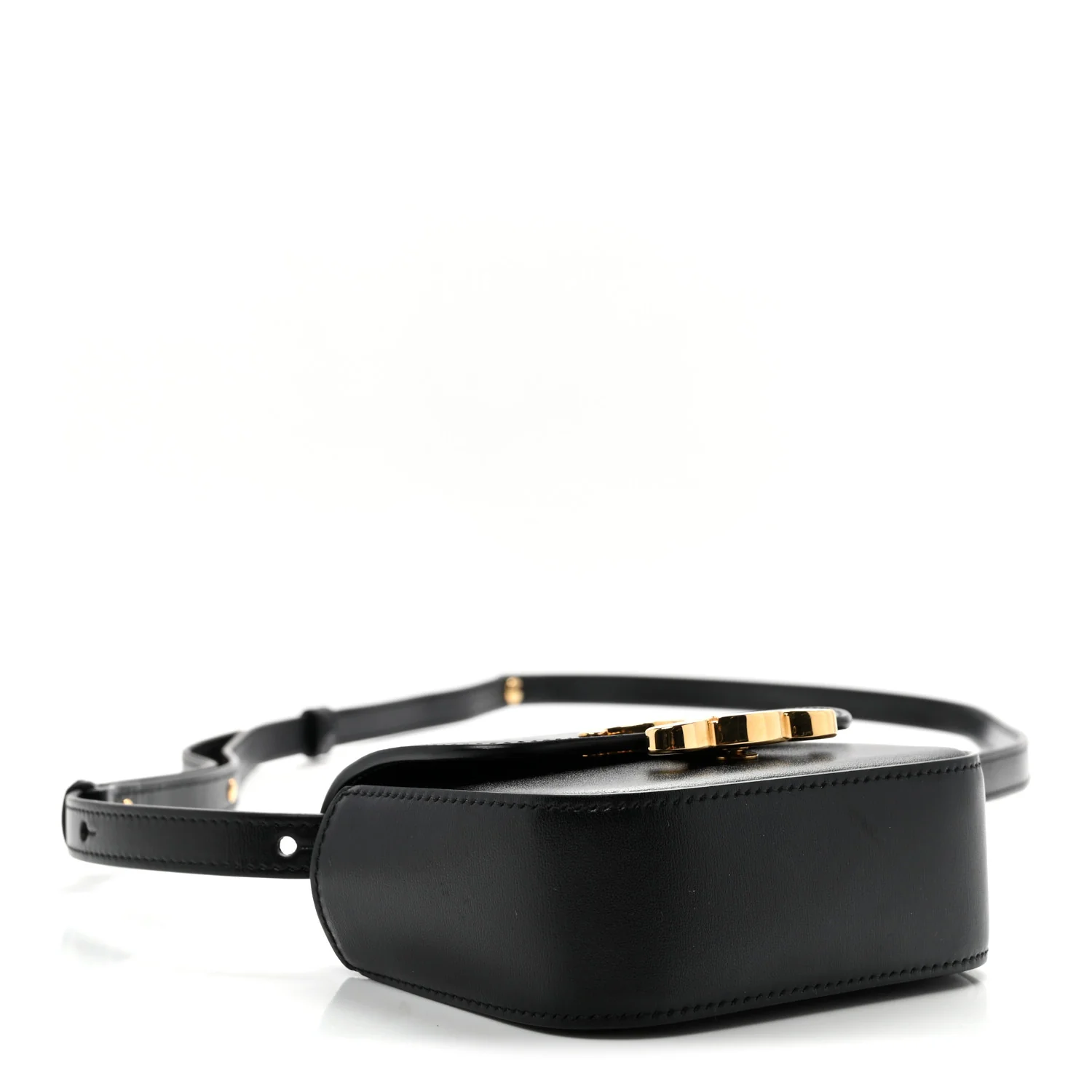 Shiny Calfskin Mini Triomphe Black