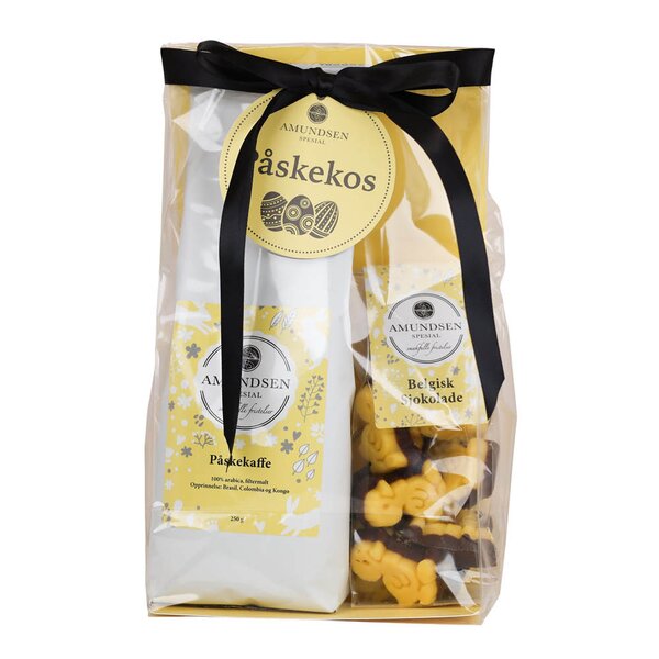 Påskegave med påskekaffe og påskekyllinger 420g