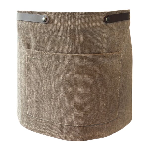 Canvas forkle kort 67x35 cm brun