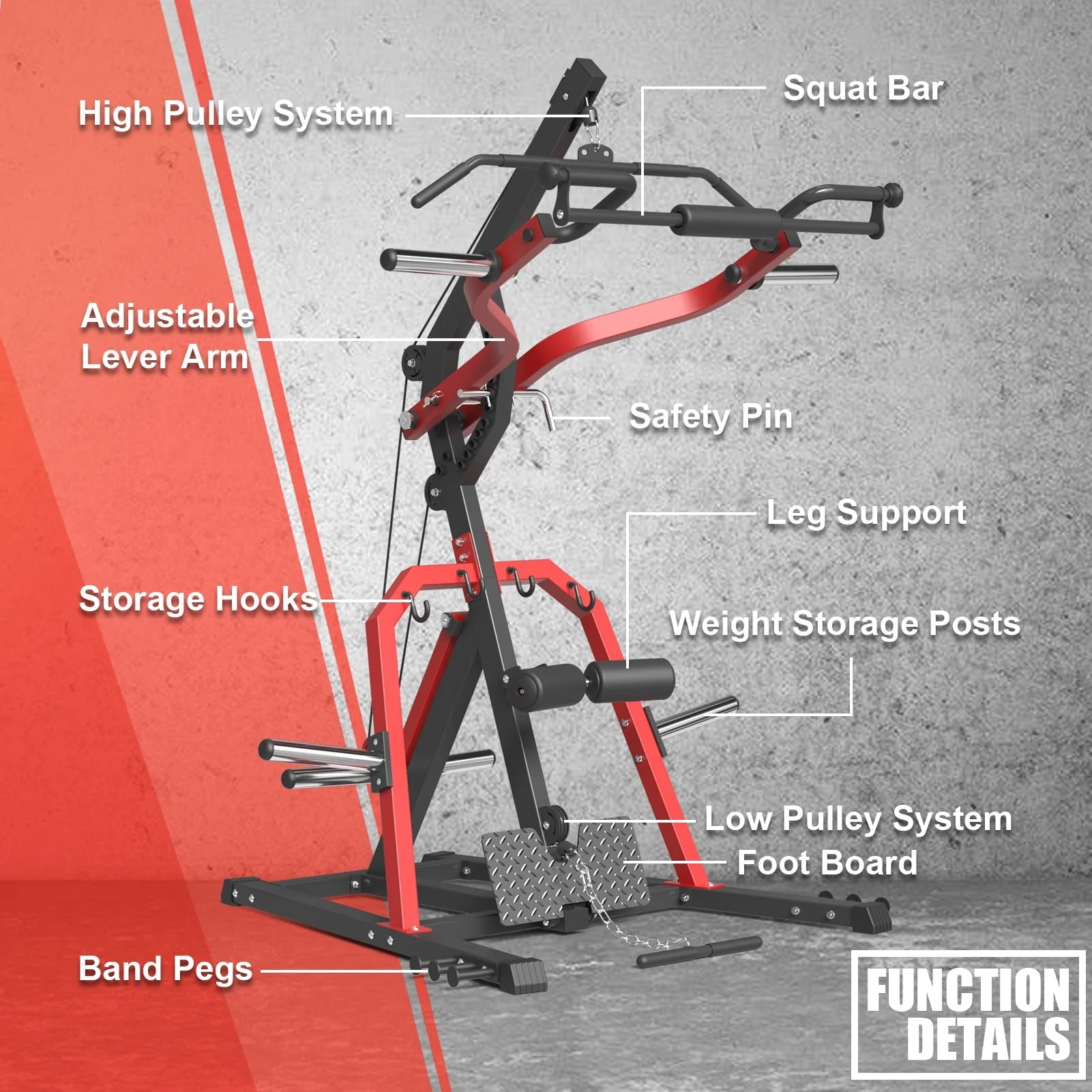 Leverage Gym, 2055LB Bench Press Machine for Strength Training, Adjustable Full Body Workout Machine for Home Gym - Image 5