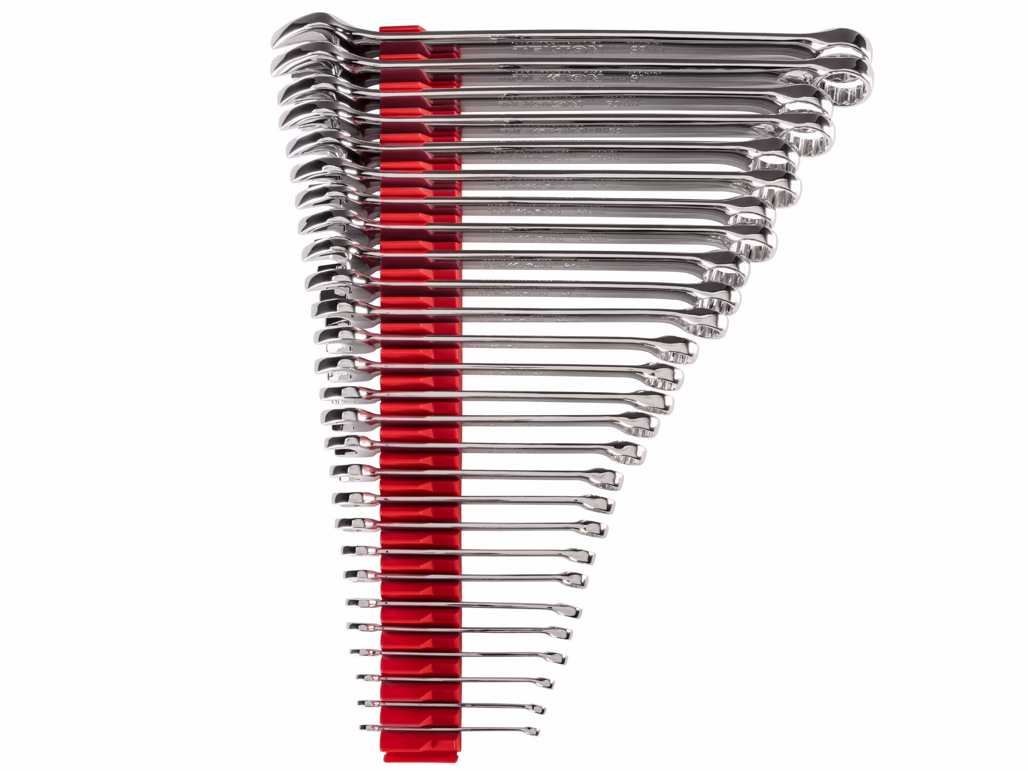 TEKTON Combination Wrench Set with Modular Wrench Organizer, 27-Piece (6 - 32 mm) | WCB95203
