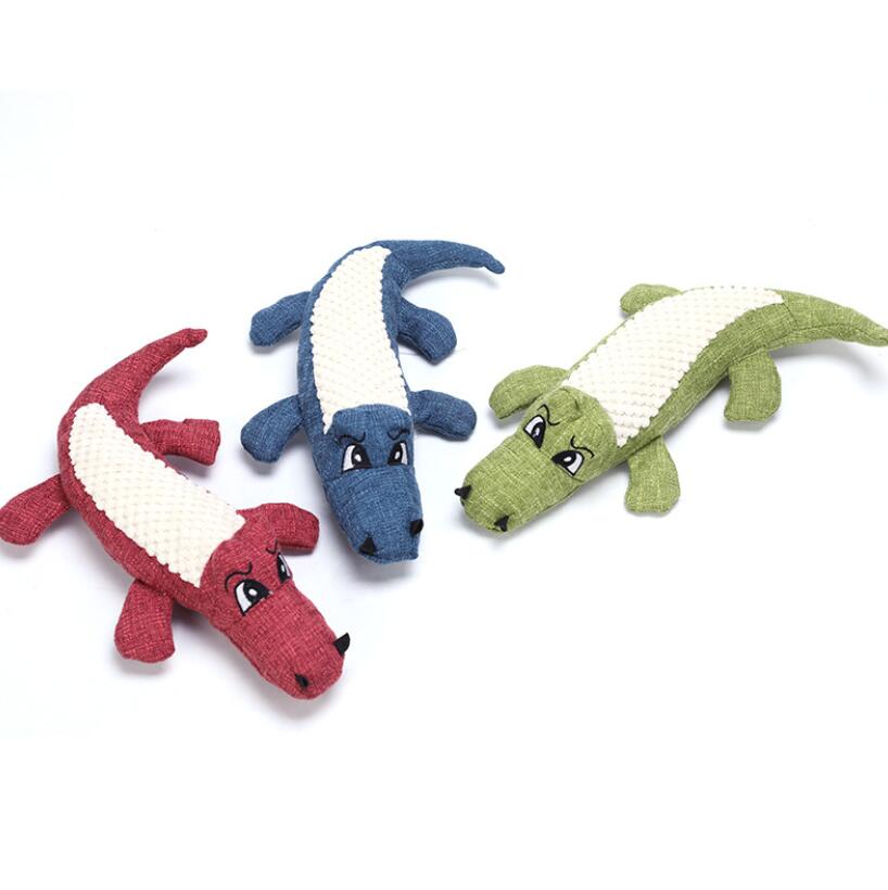 Chew Toy crocodile for Interactive Plush Dog Toy
