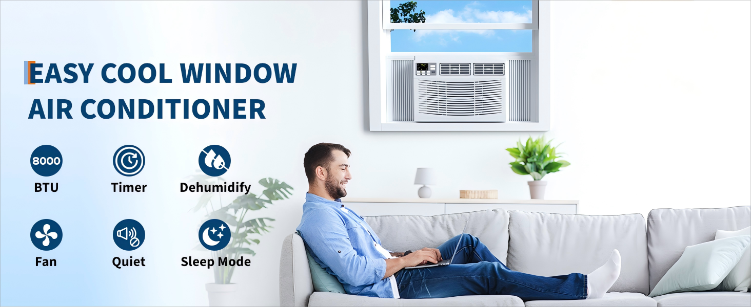 8.000 BTU Window Air Conditioner