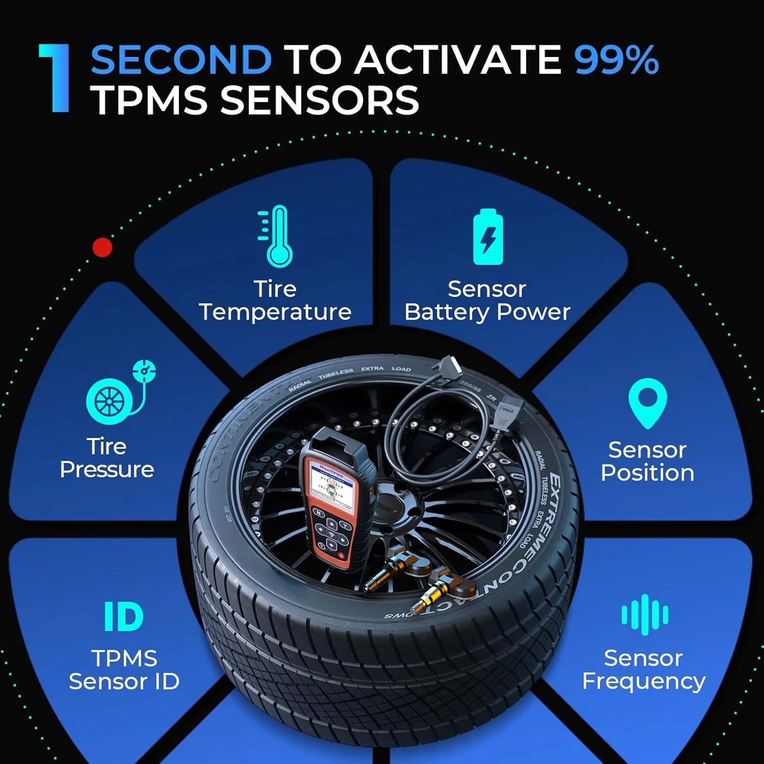 TS508WF TPMS Tool, 2025 Enhanced Wi-Fi Ver. of TS508 TS501 PRO TS408S TS601, MX-Sensor TPMS Progamming Tool, TPMS Diagnosis/Reset TPMS Relearn Tool, Read/Clear TPMS DTCs - Image 6