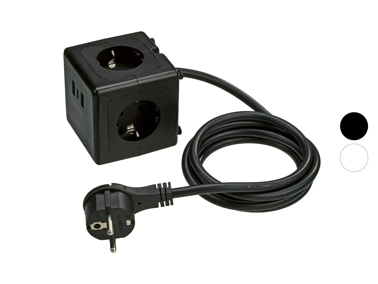 TRONIC Multiprise cube avec ports USB