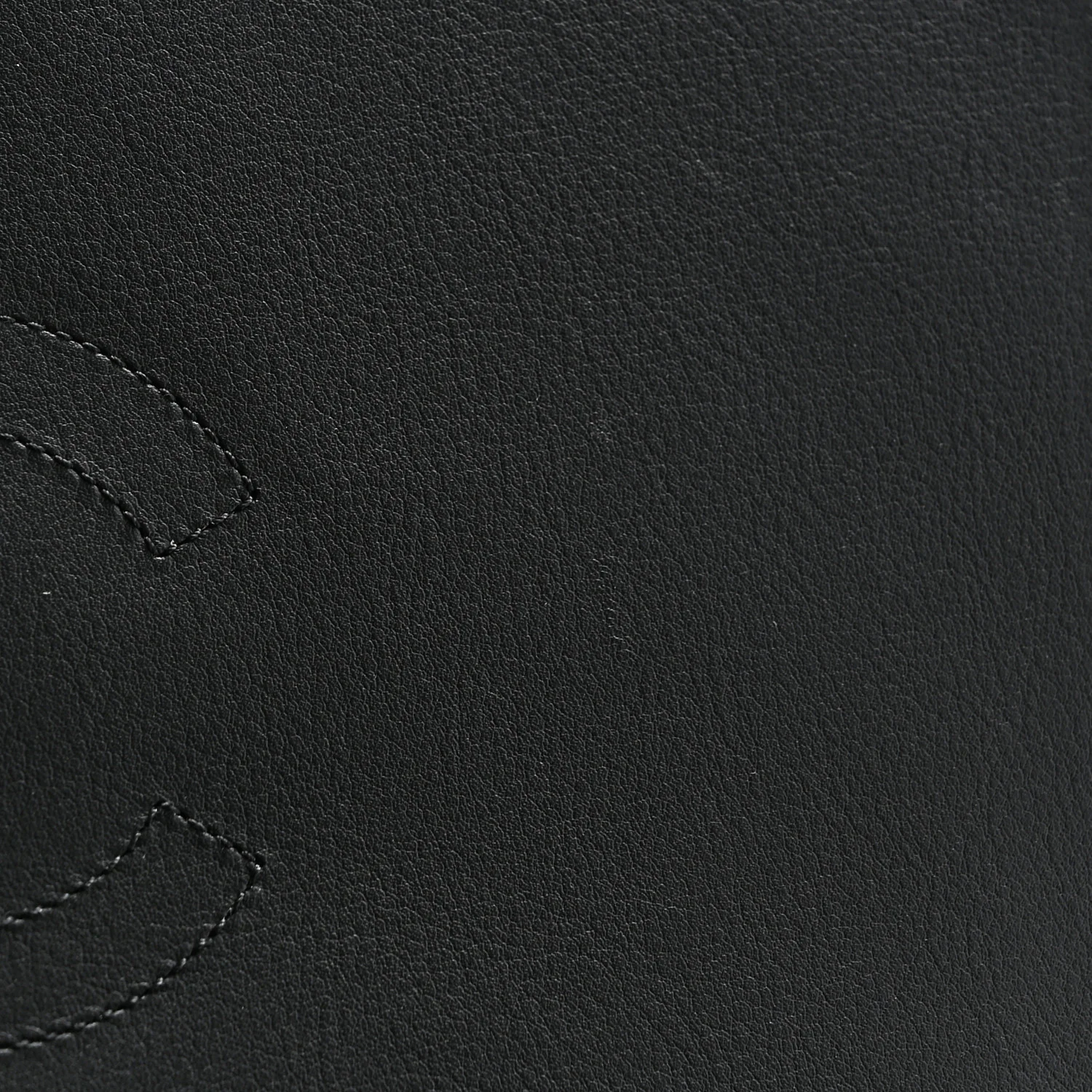 Calfskin Chevron Quilted Large Statement Flap Black