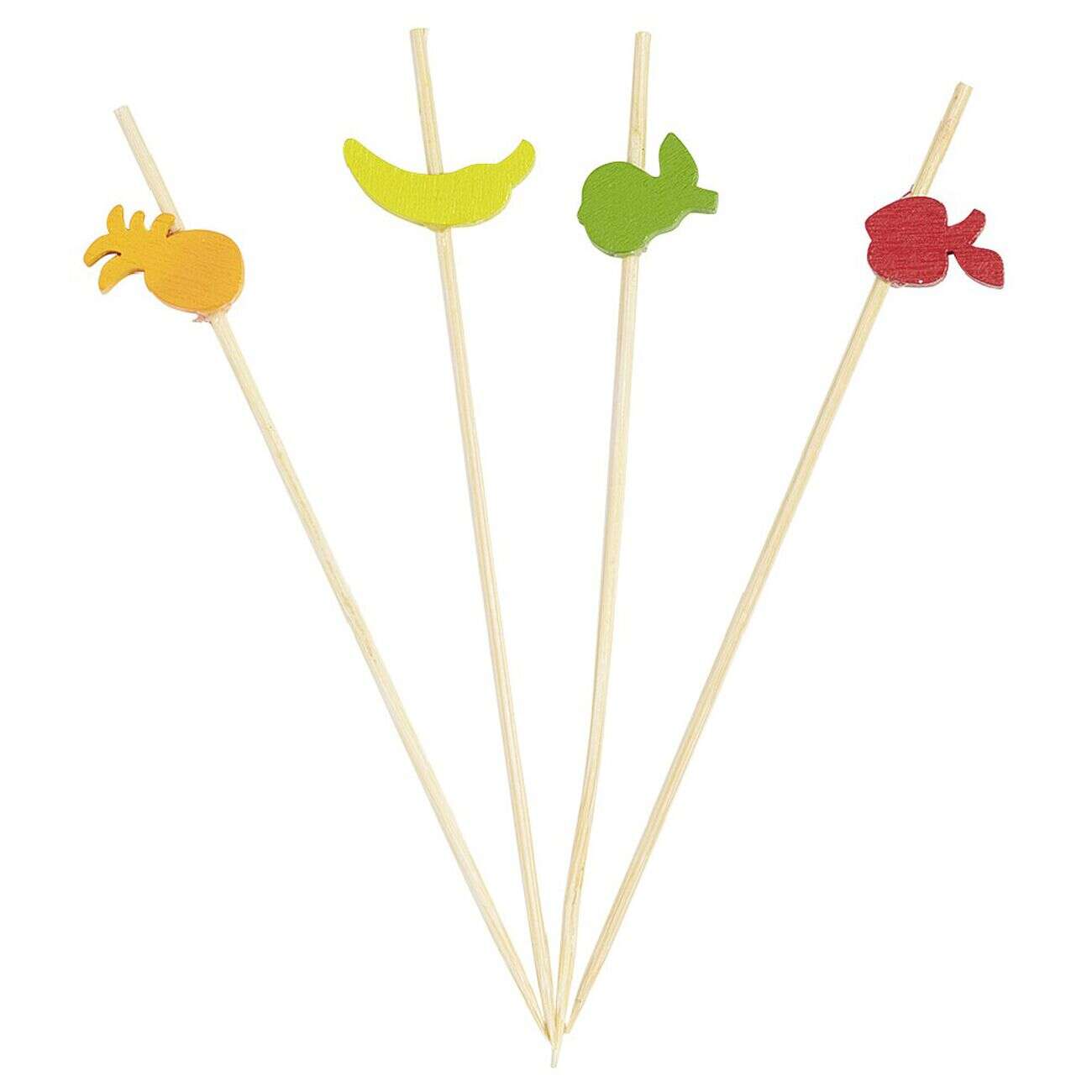 Pique à cocktail fruits d'été x30