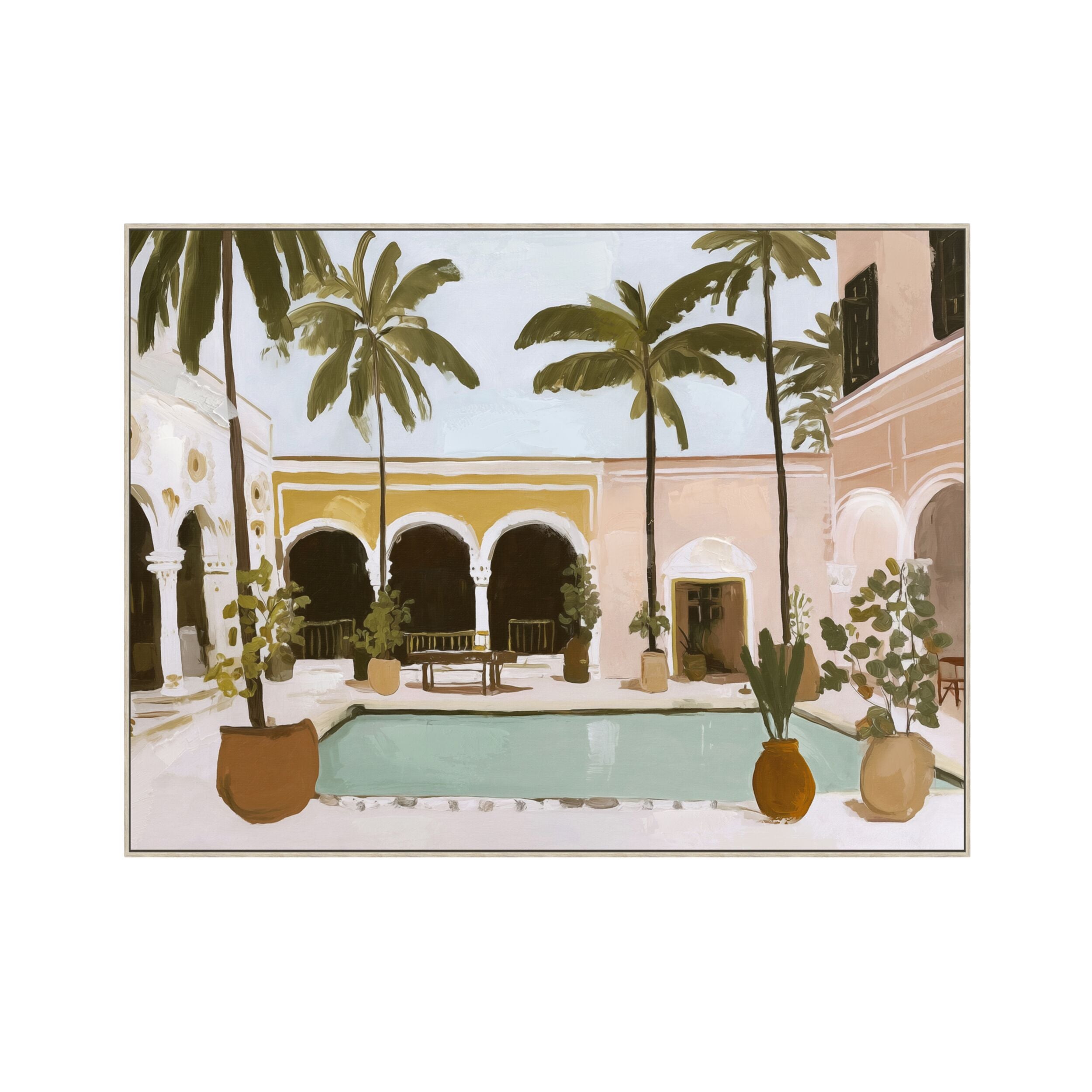 Riviera Casa II Textured Framed Artwork 80x60cm