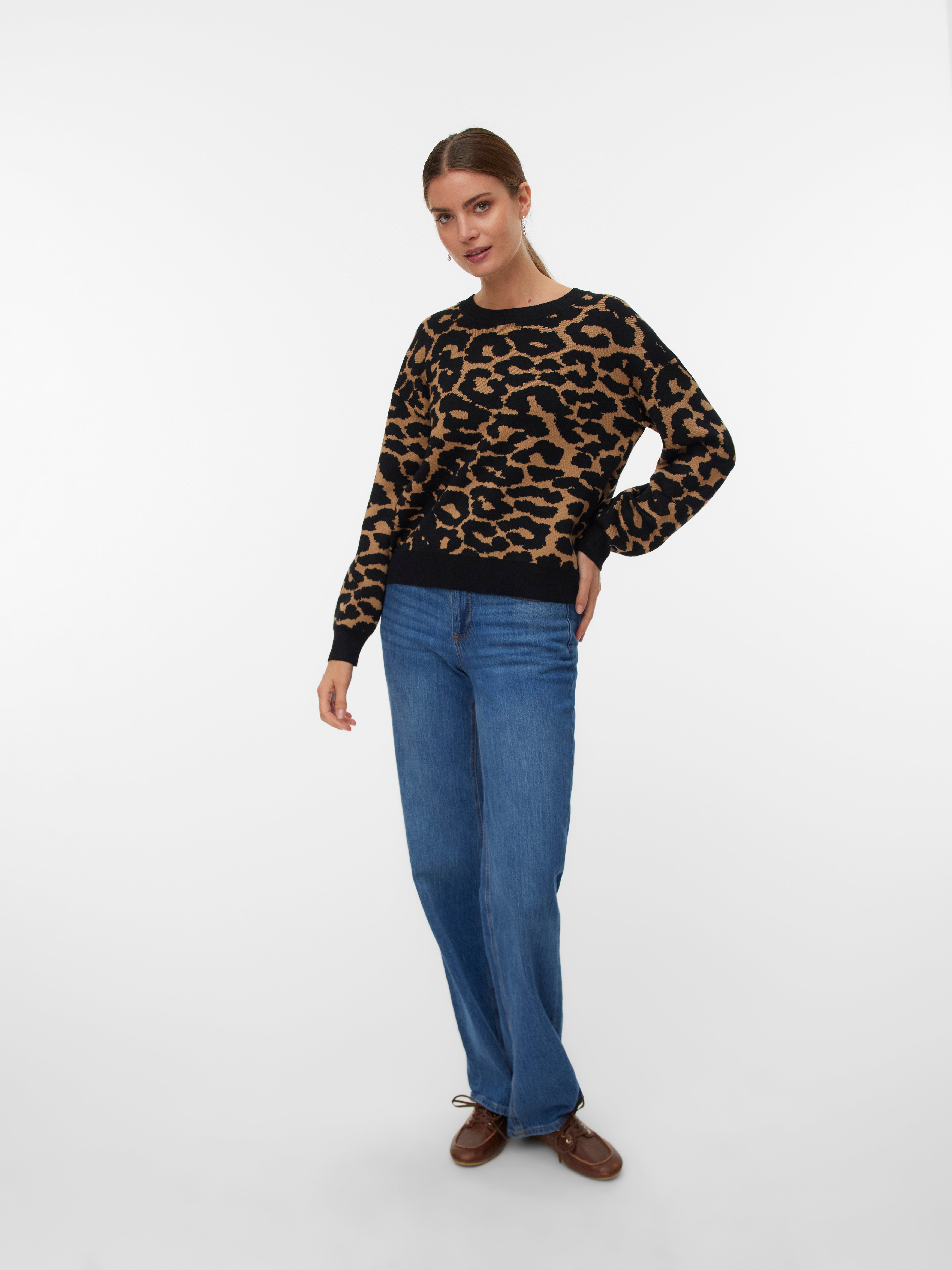 VERO MODA® VMSILJEANIMAL Knitted pullover