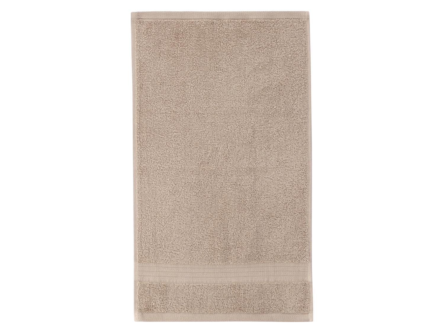 LIVARNO Lot de 2 serviettes invit en ponge, 30 x 50 cm