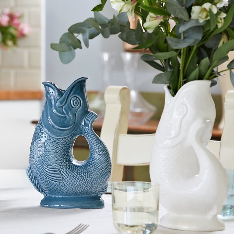Fish Jug mugge 1,2L hvit