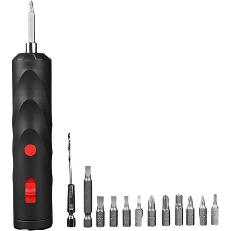 Visseuse Électrique Petit Tournevis Sans Fil,Kit Perceuse Visseuse Multifonction USB pour Meubles Électroniques Voiture Projets Artisanat Construction de Modèles Passionnés — vue 1