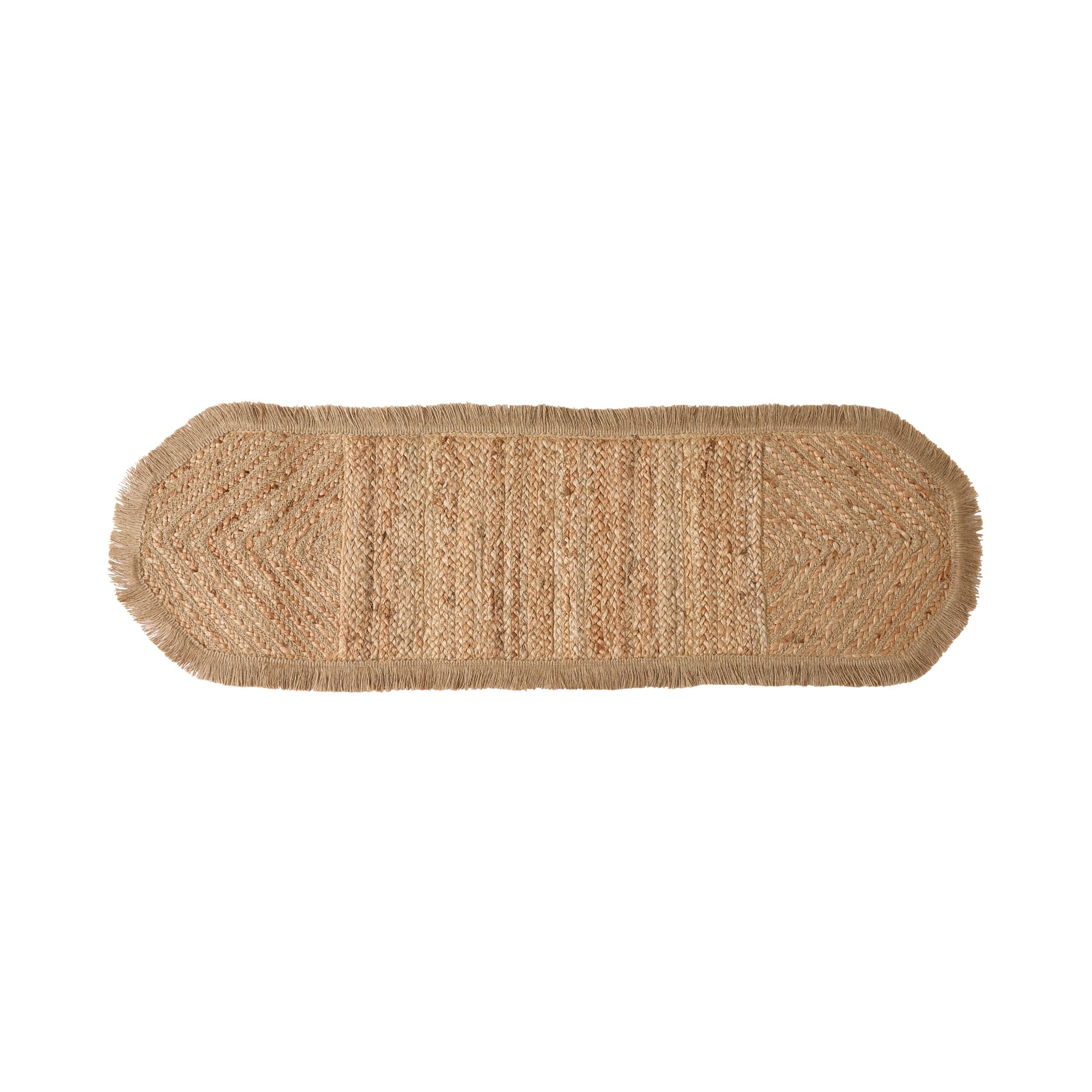 Tulum Braided Hexagonal Jute Table Runner 120cm