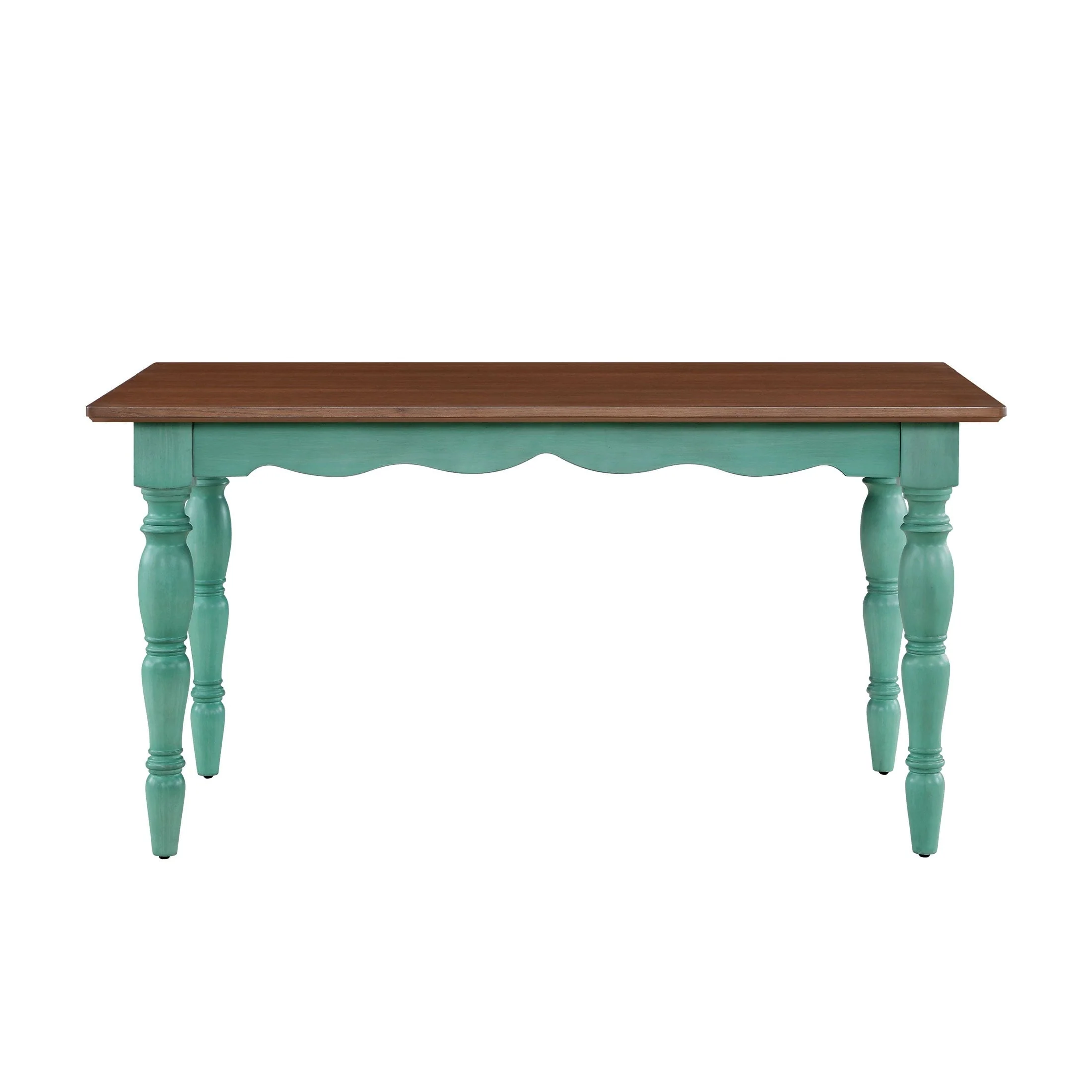 The Pioneer Woman Dining Table Made with Solid Wood Frame, Teal
