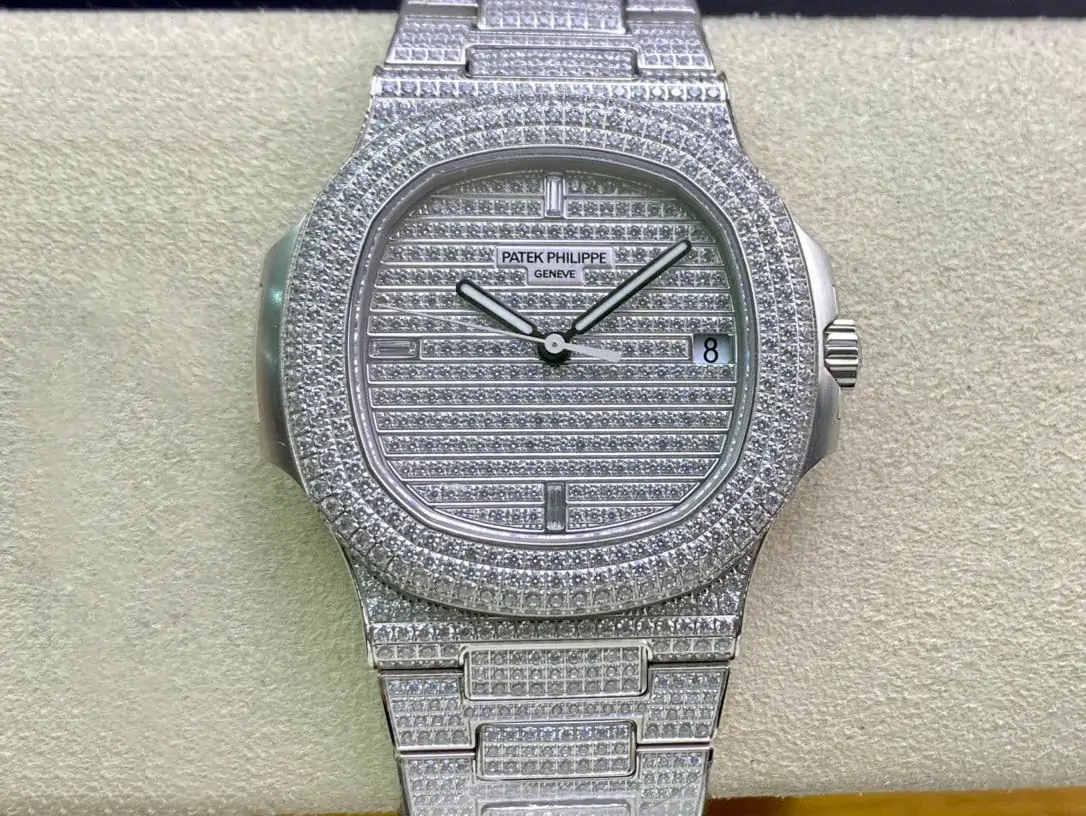 Patek Philippe Nautilus 5719 / 1G-001 PPF Factory Full Diamond Dial