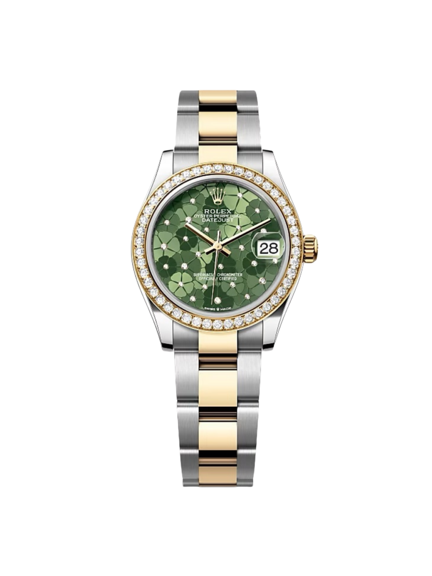 【Super Clone】RLX Datejust m278383-0031/0032 31mm Green Floral Dial Oyster Bracelet