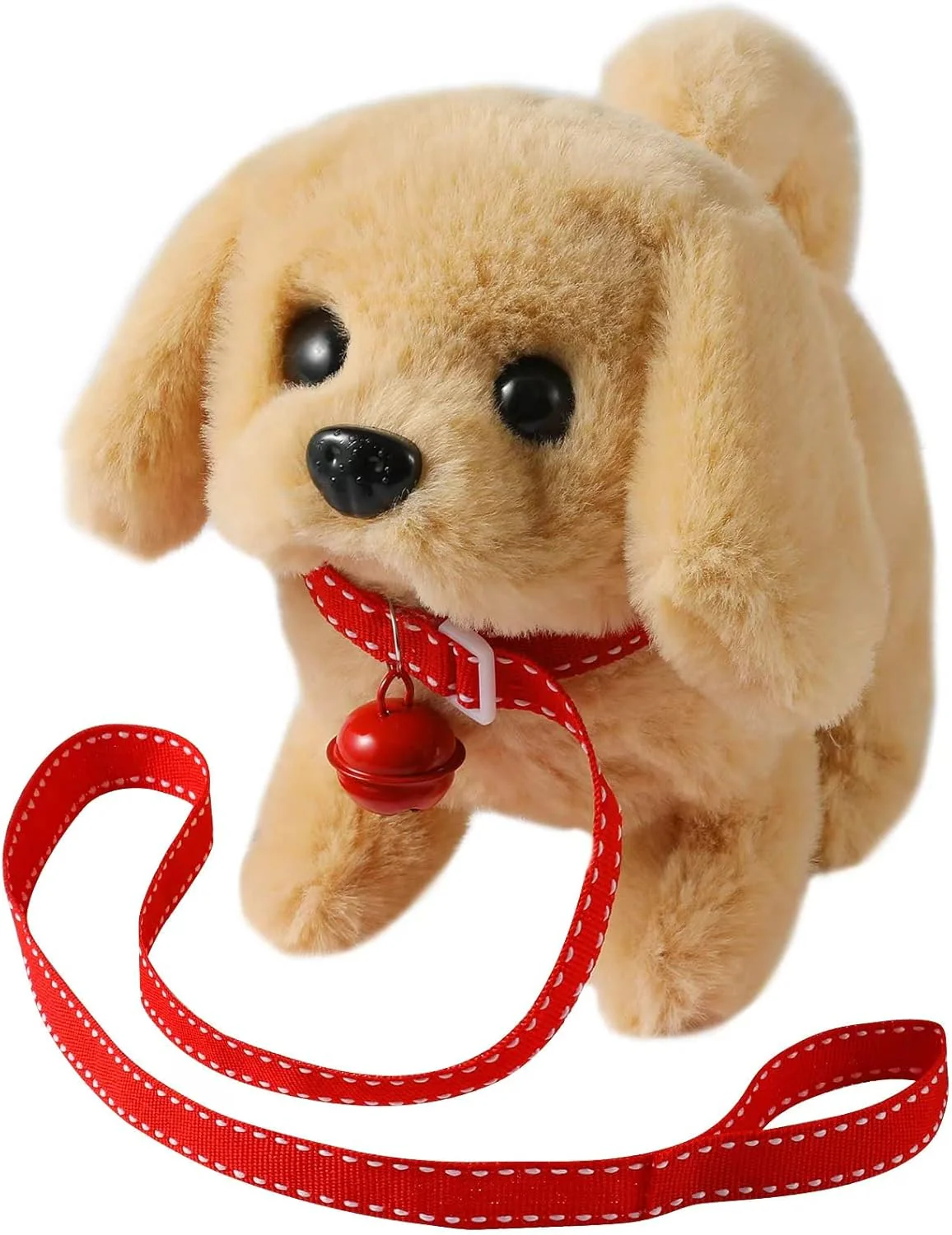 Plush Saint Bernard Toy Puppy Electronic Interactive Dog - Walking, Barking, Tail Wagging