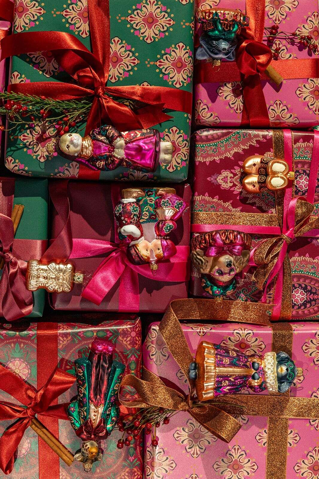 Bruin kerstornament speculaas