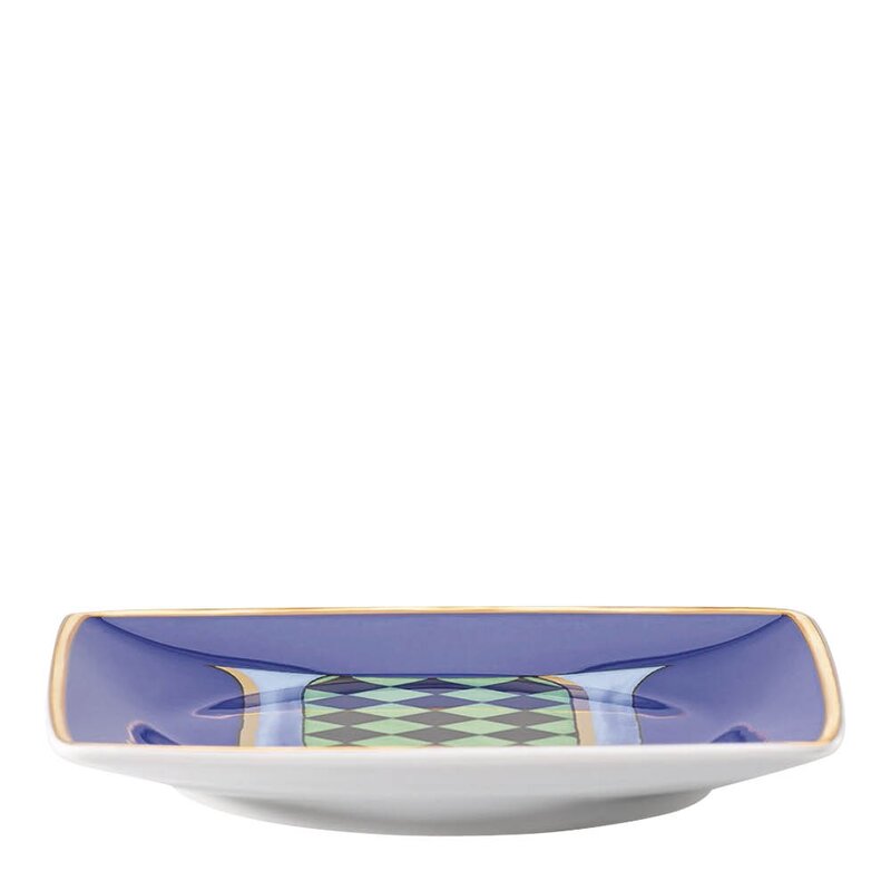 Alphabet skål 12 cm kvadratisk U