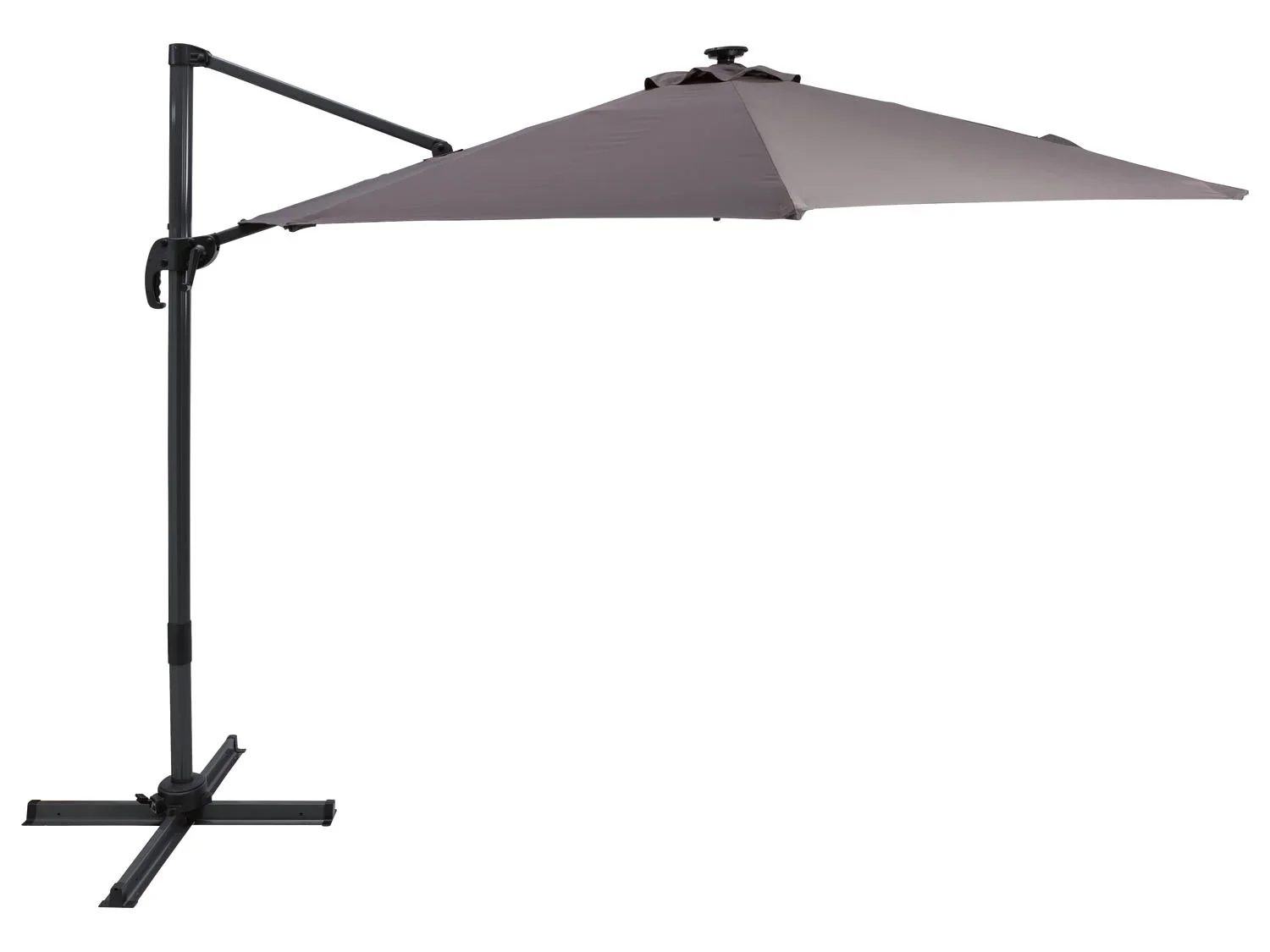 LIVARNO home Parasol dport avec clairage LED,  300 cm