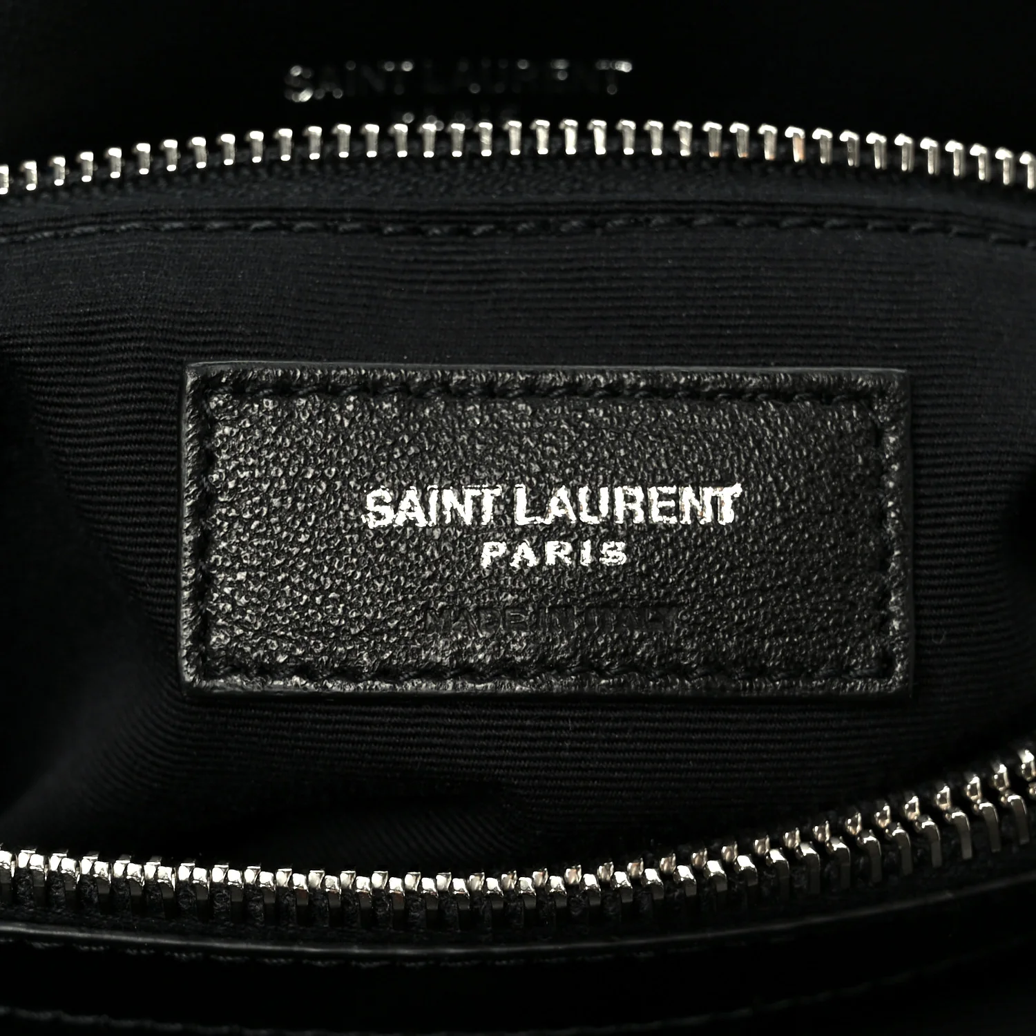 Calfskin Y Quilted Monogram Medium Loulou Chain Satchel Black