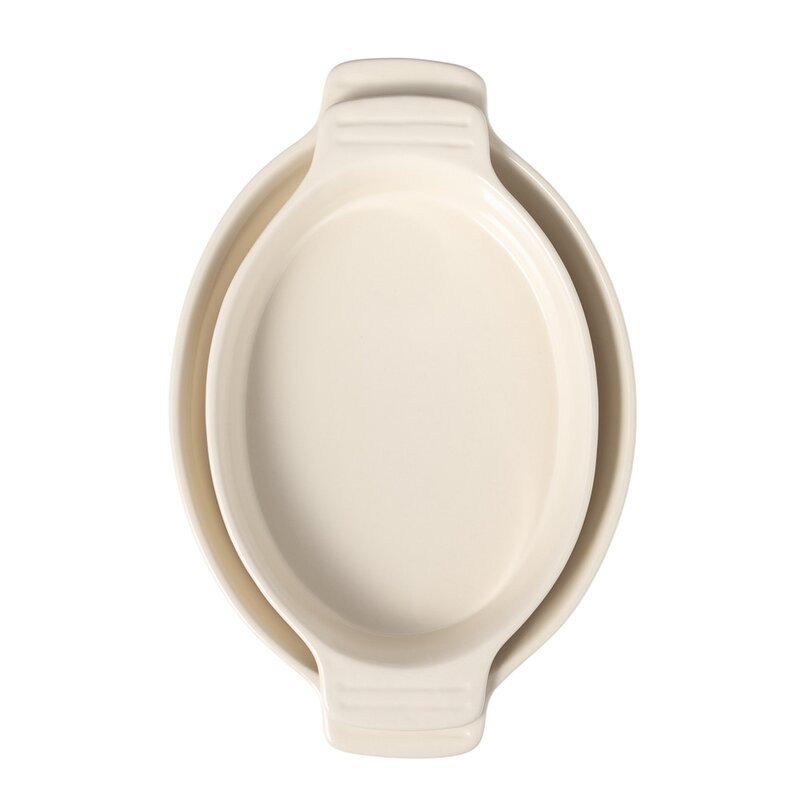 Classic ugnsform 33,5x21 cm oval vit