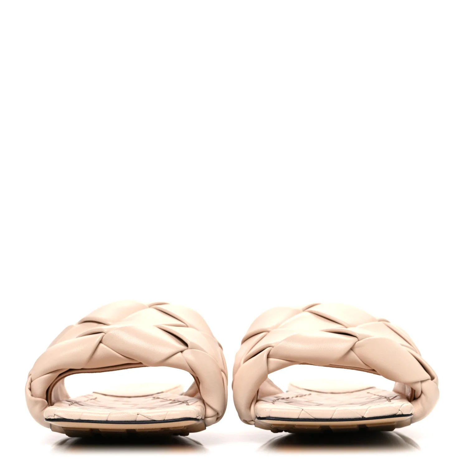 Nappa Maxi Intrecciato Lido Flat Sandals 40 Bandage