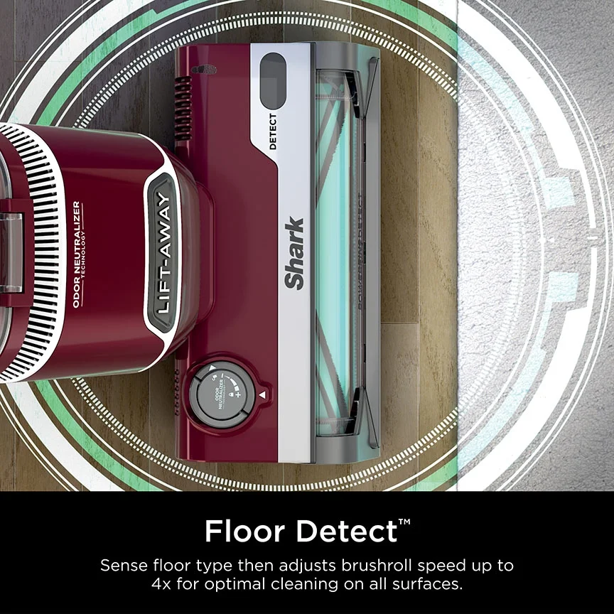 Detect Lift-Away ADV Corded Upright Vacuum with PowerFins Detect, Self-Cleaning Brushroll Odor Neutralizer Technology, LA492, Burgundy - Image 6