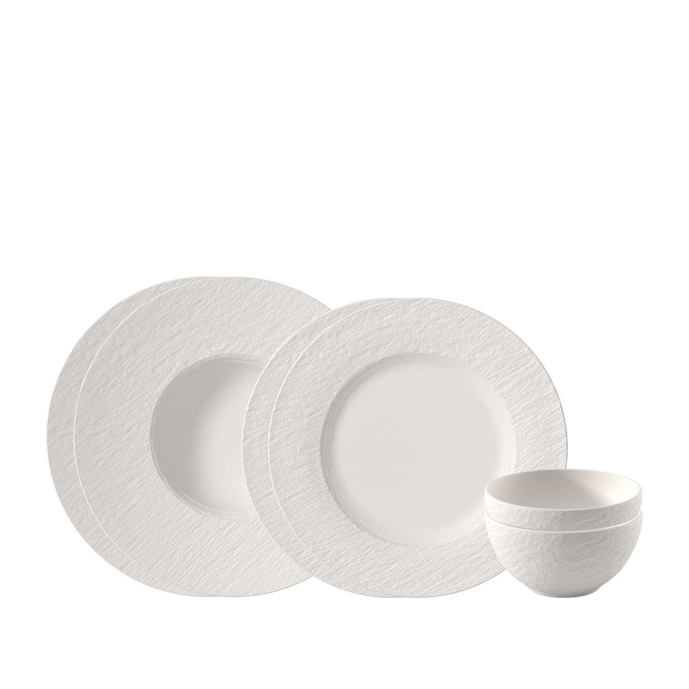 Manufacture Dinnerware set - White, Premium Porcelain